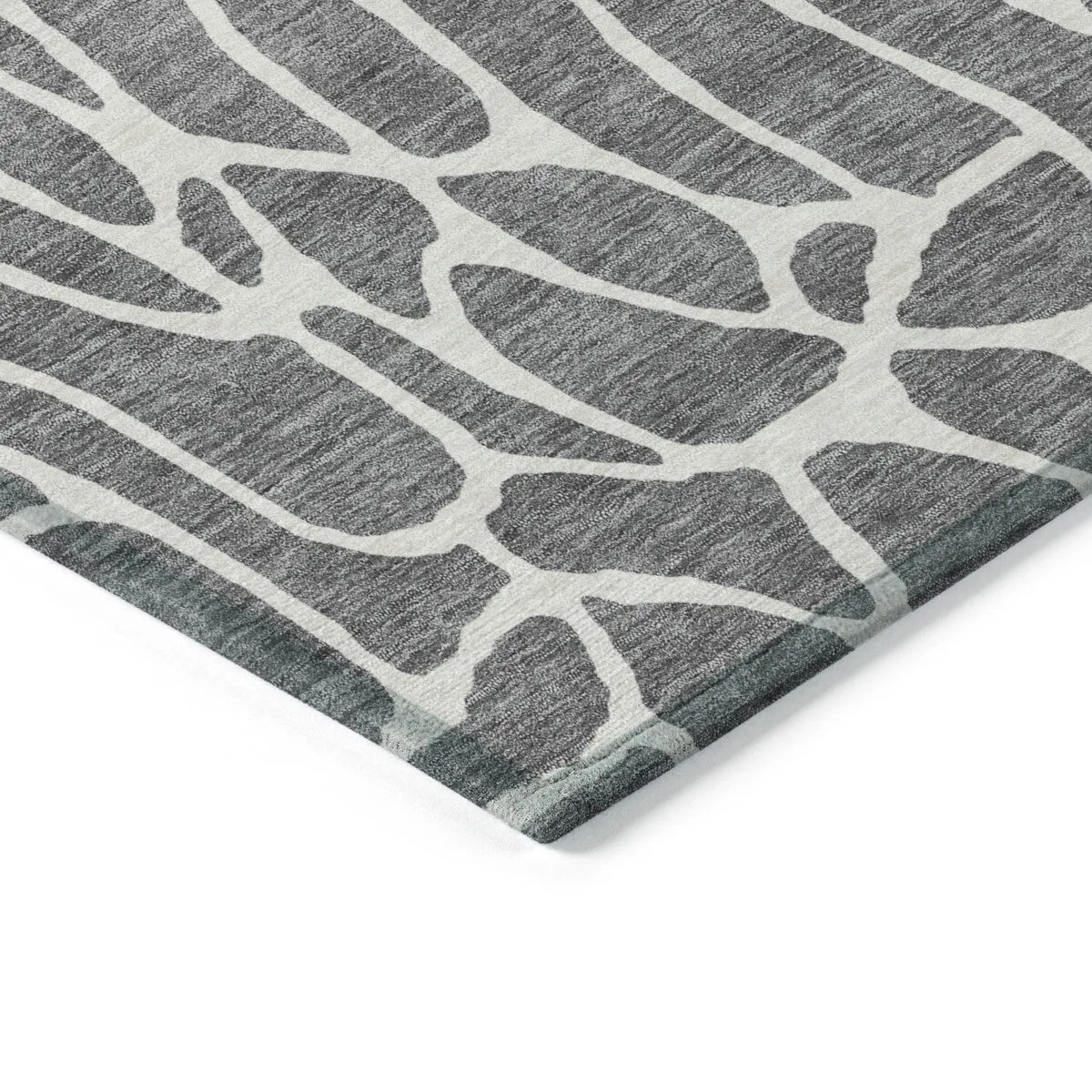 Machine Washable Indoor/ Outdoor Modern Chantille Rug