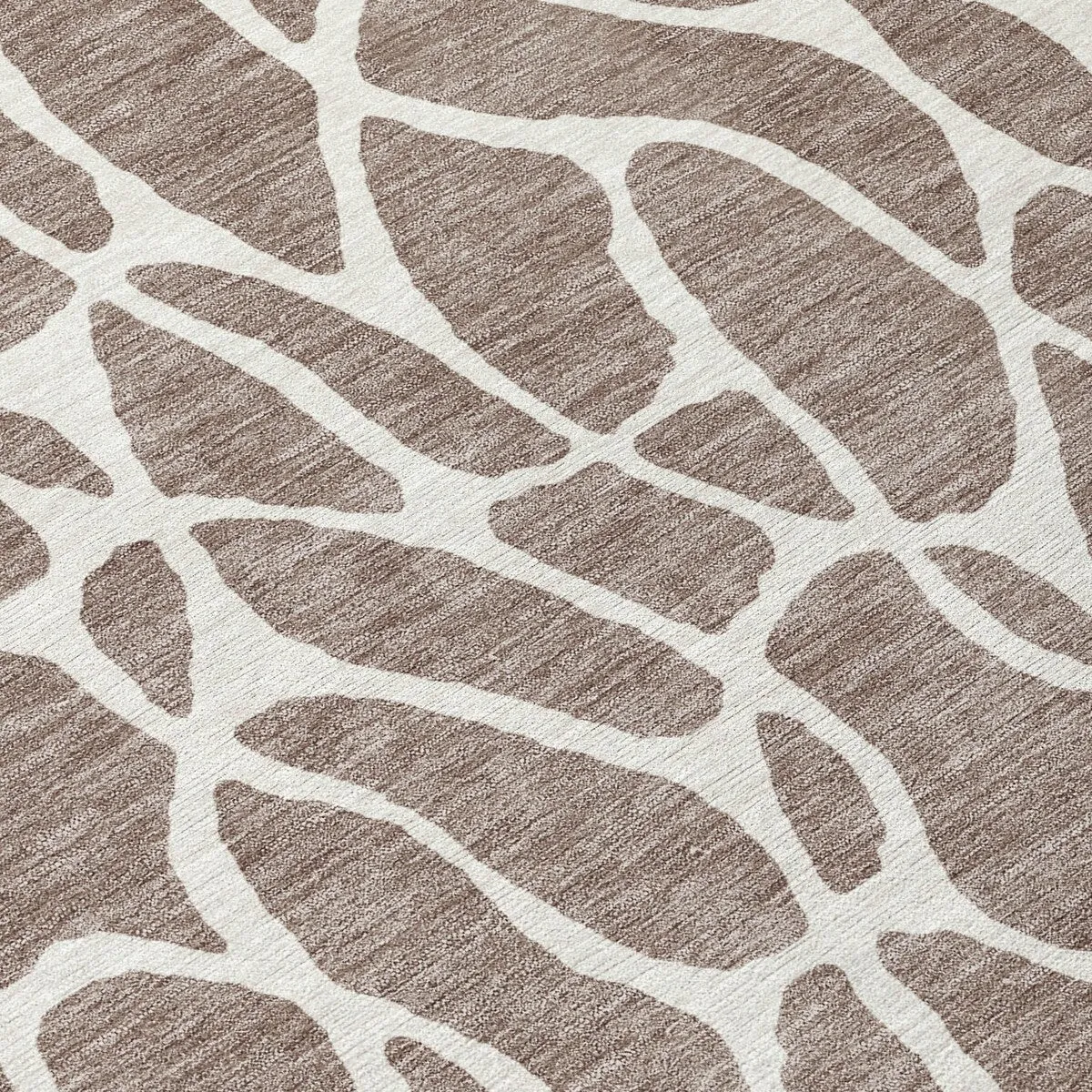 Machine Washable Indoor/ Outdoor Modern Chantille Rug