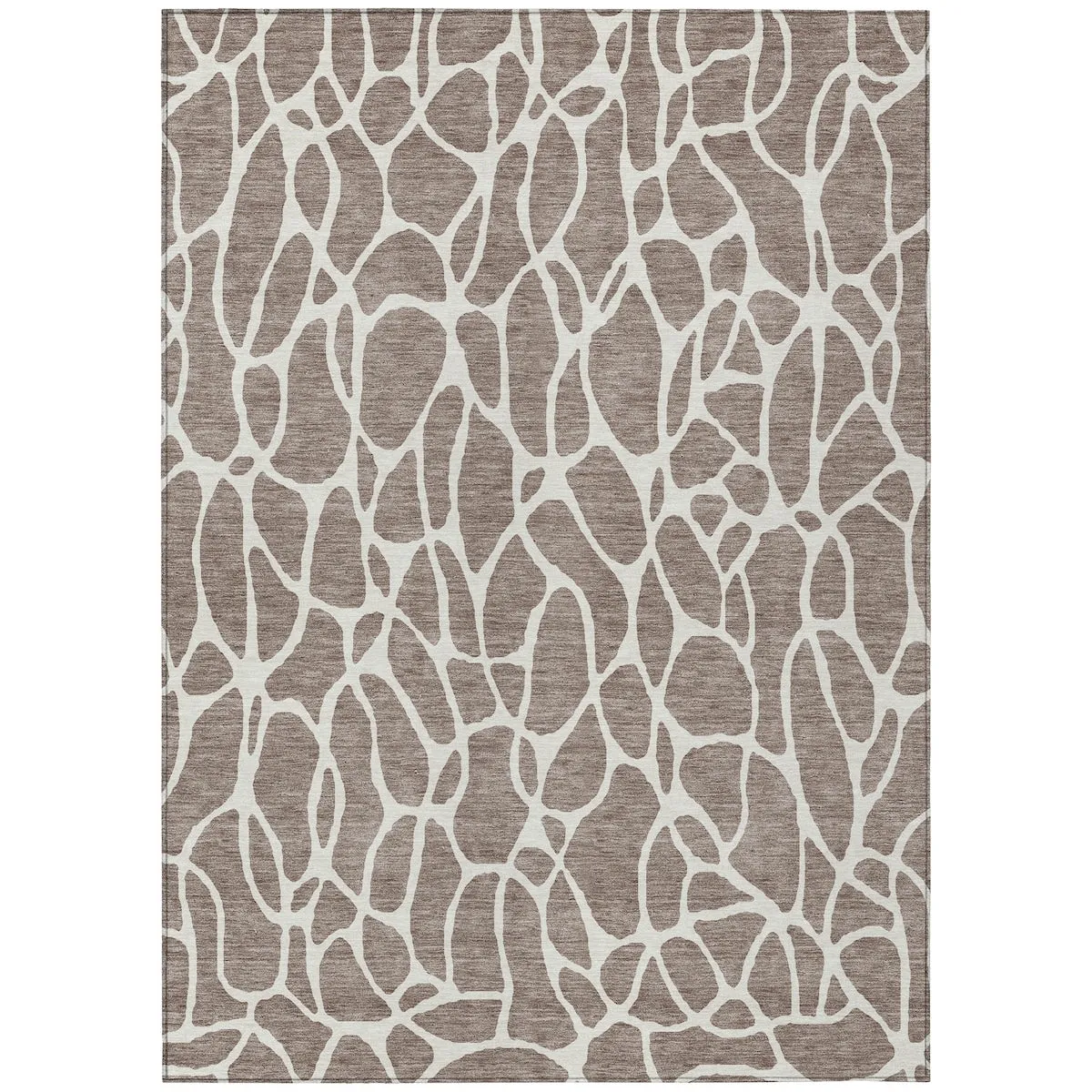 Machine Washable Indoor/ Outdoor Modern Chantille Rug