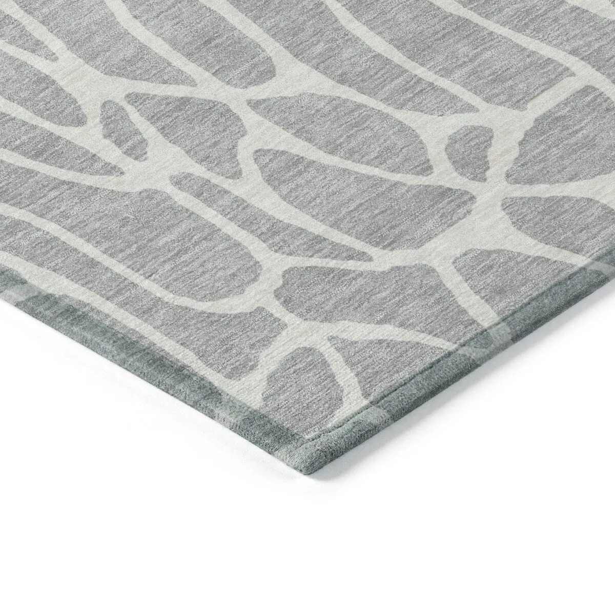 Machine Washable Indoor/ Outdoor Modern Chantille Rug