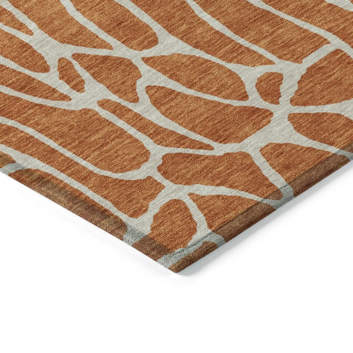 Machine Washable Indoor/ Outdoor Modern Chantille Rug