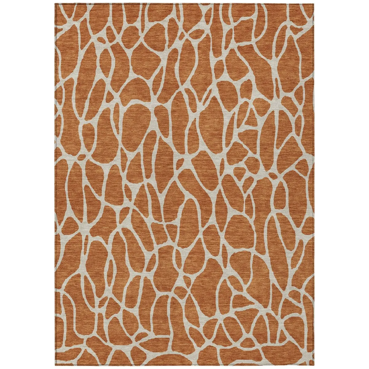 Machine Washable Indoor/ Outdoor Modern Chantille Rug