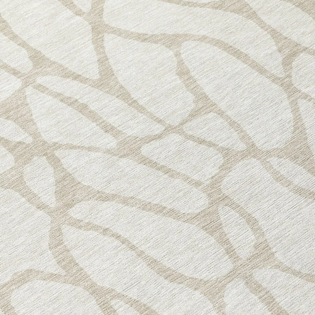 Machine Washable Indoor/ Outdoor Modern Chantille Rug