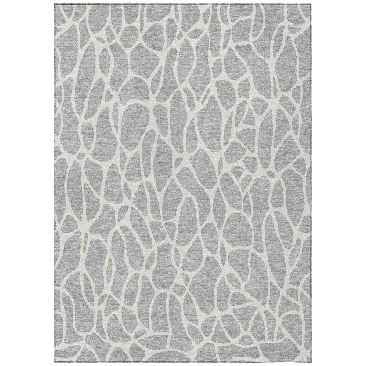 Machine Washable Indoor/ Outdoor Modern Chantille Rug