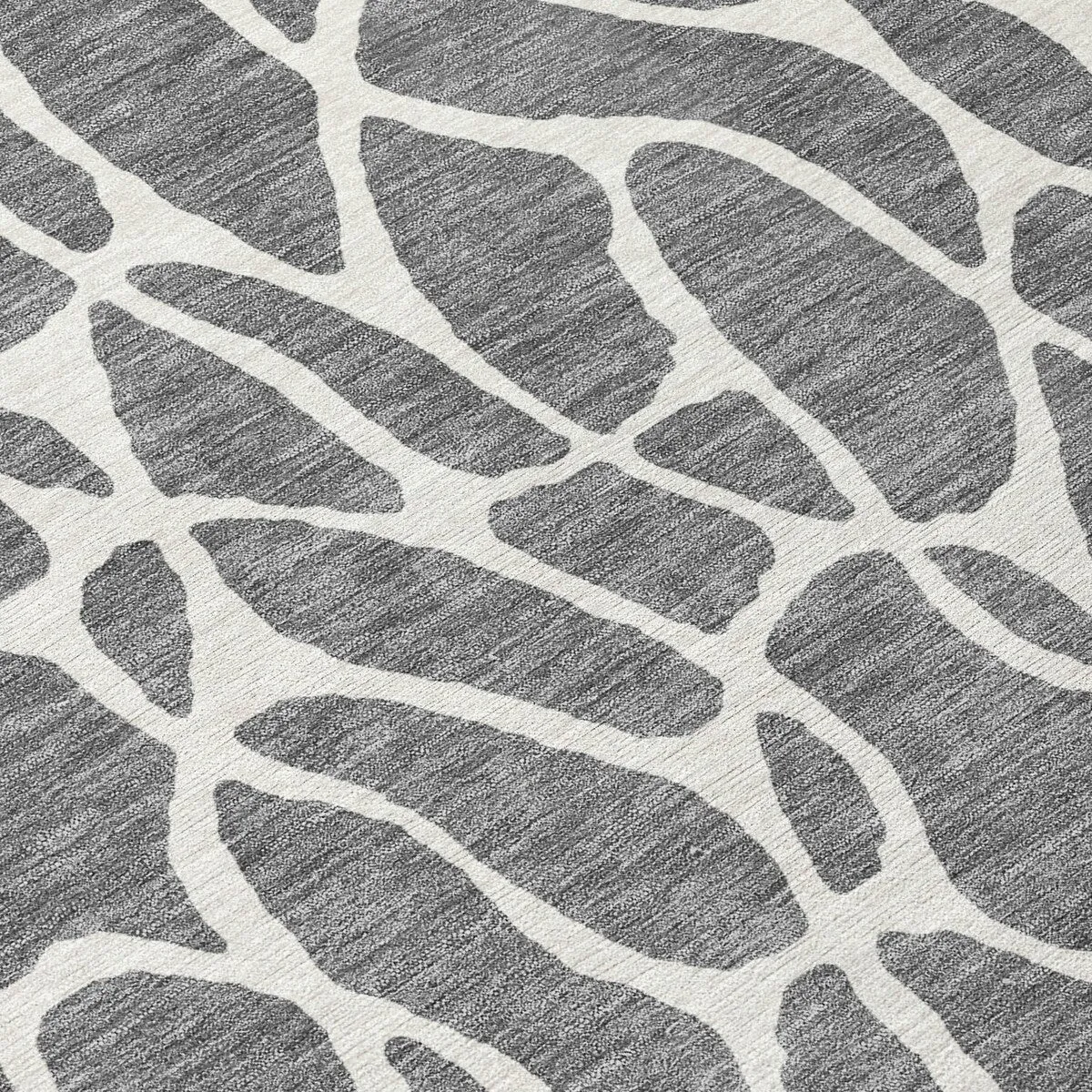 Machine Washable Indoor/ Outdoor Modern Chantille Rug