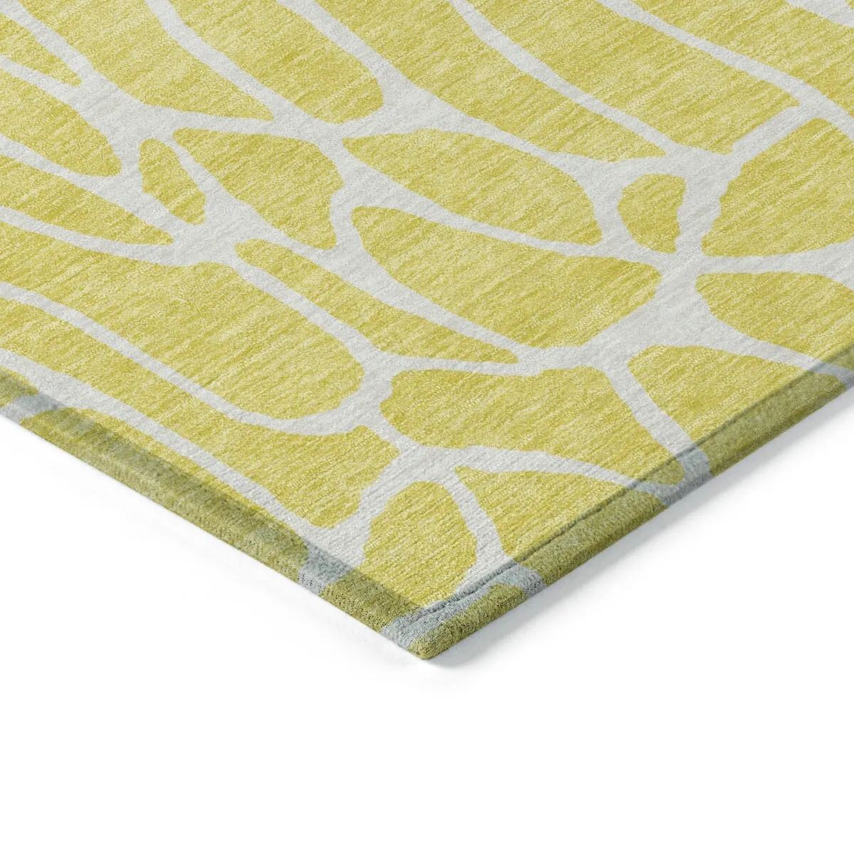 Machine Washable Indoor/ Outdoor Modern Chantille Rug