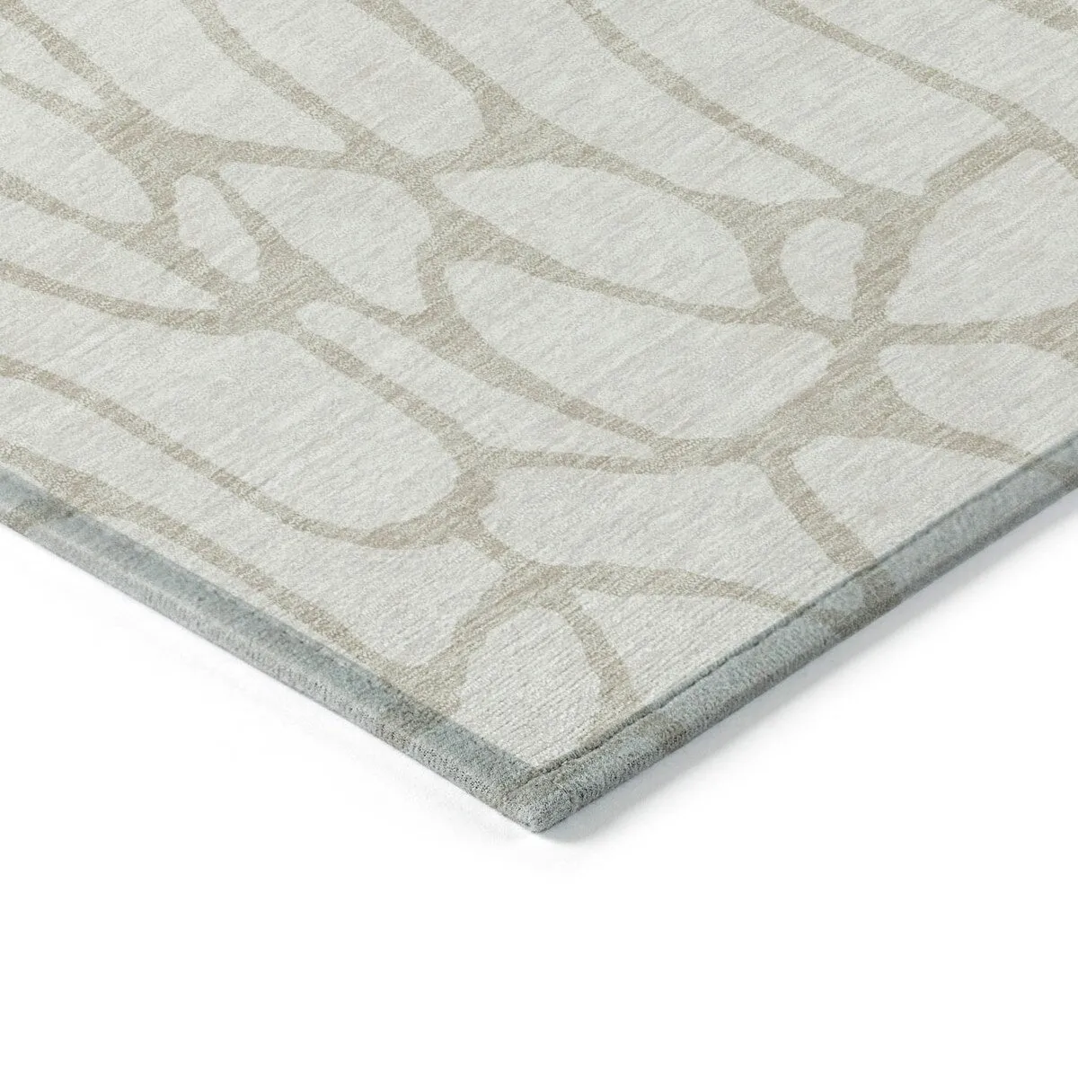 Machine Washable Indoor/ Outdoor Modern Chantille Rug