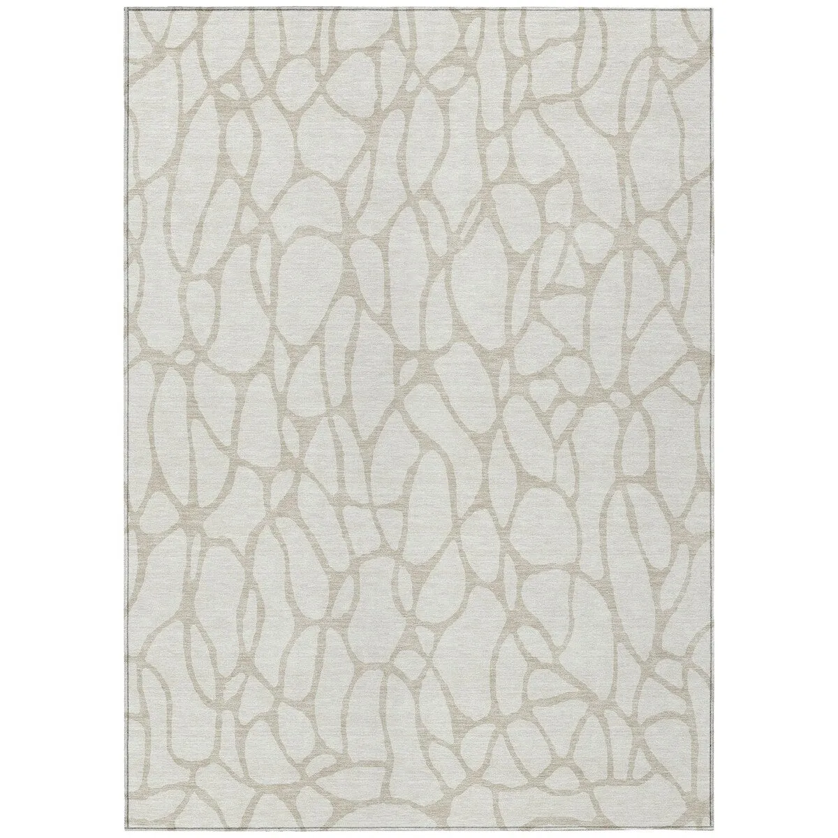 Machine Washable Indoor/ Outdoor Modern Chantille Rug