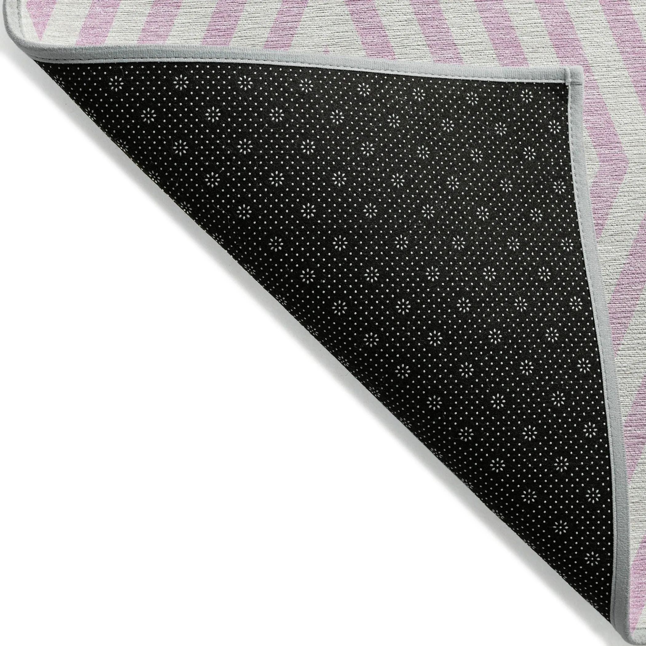 Machine Washable Indoor/ Outdoor Modern Diamonds Chantille Rug
