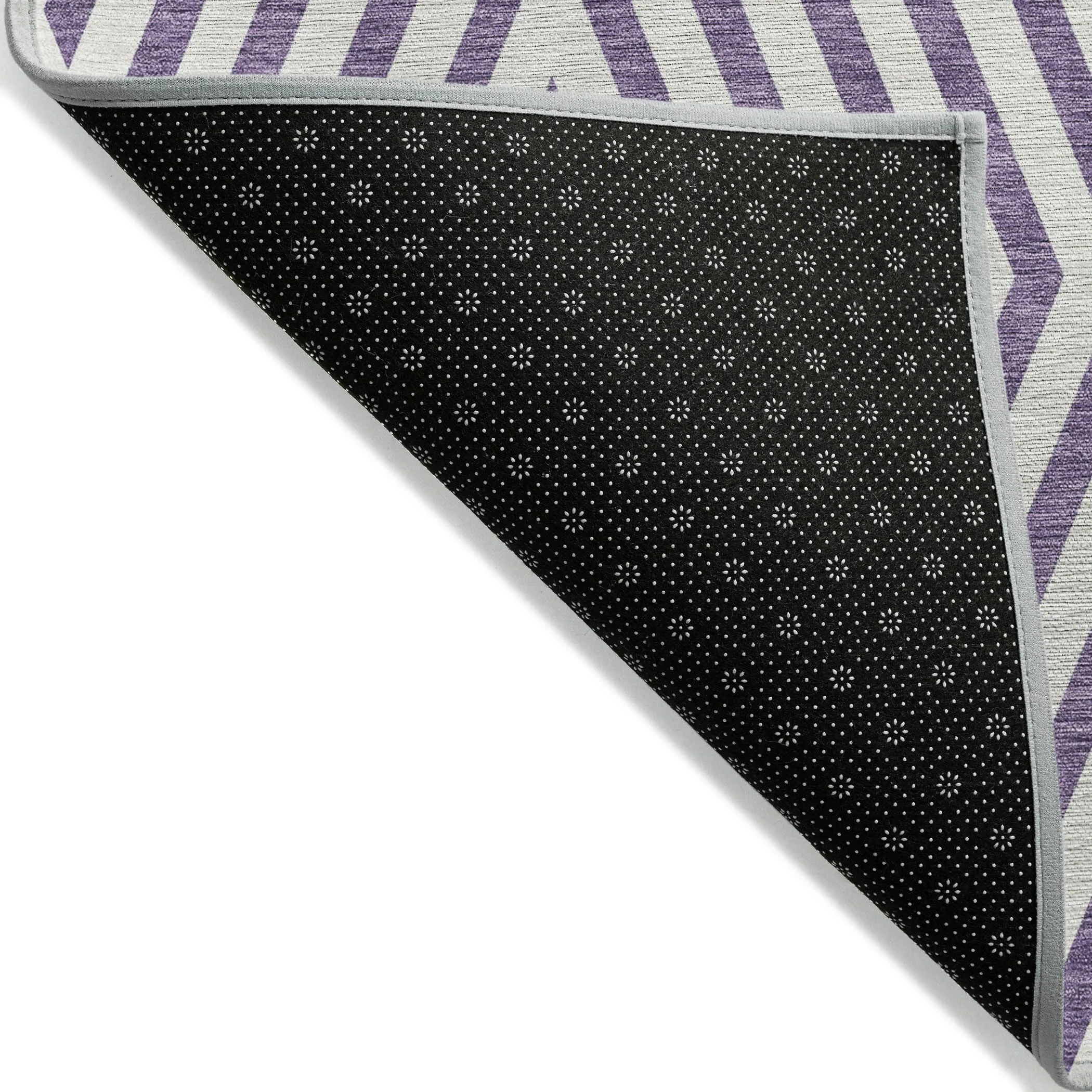 Machine Washable Indoor/ Outdoor Modern Diamonds Chantille Rug