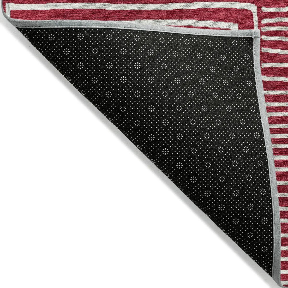 Machine Washable Indoor/ Outdoor Modern Mosaic Chantille Rug
