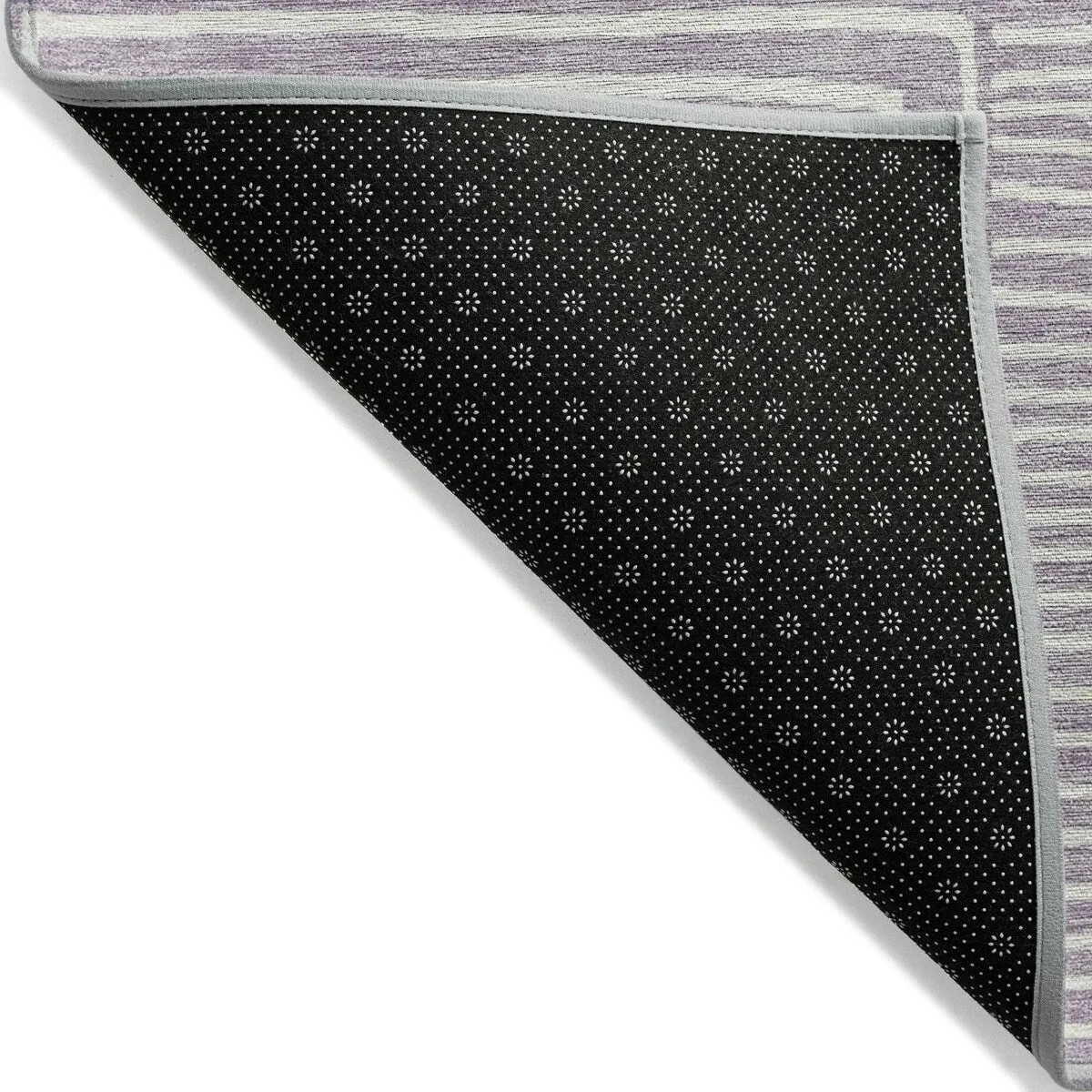 Machine Washable Indoor/ Outdoor Modern Mosaic Chantille Rug