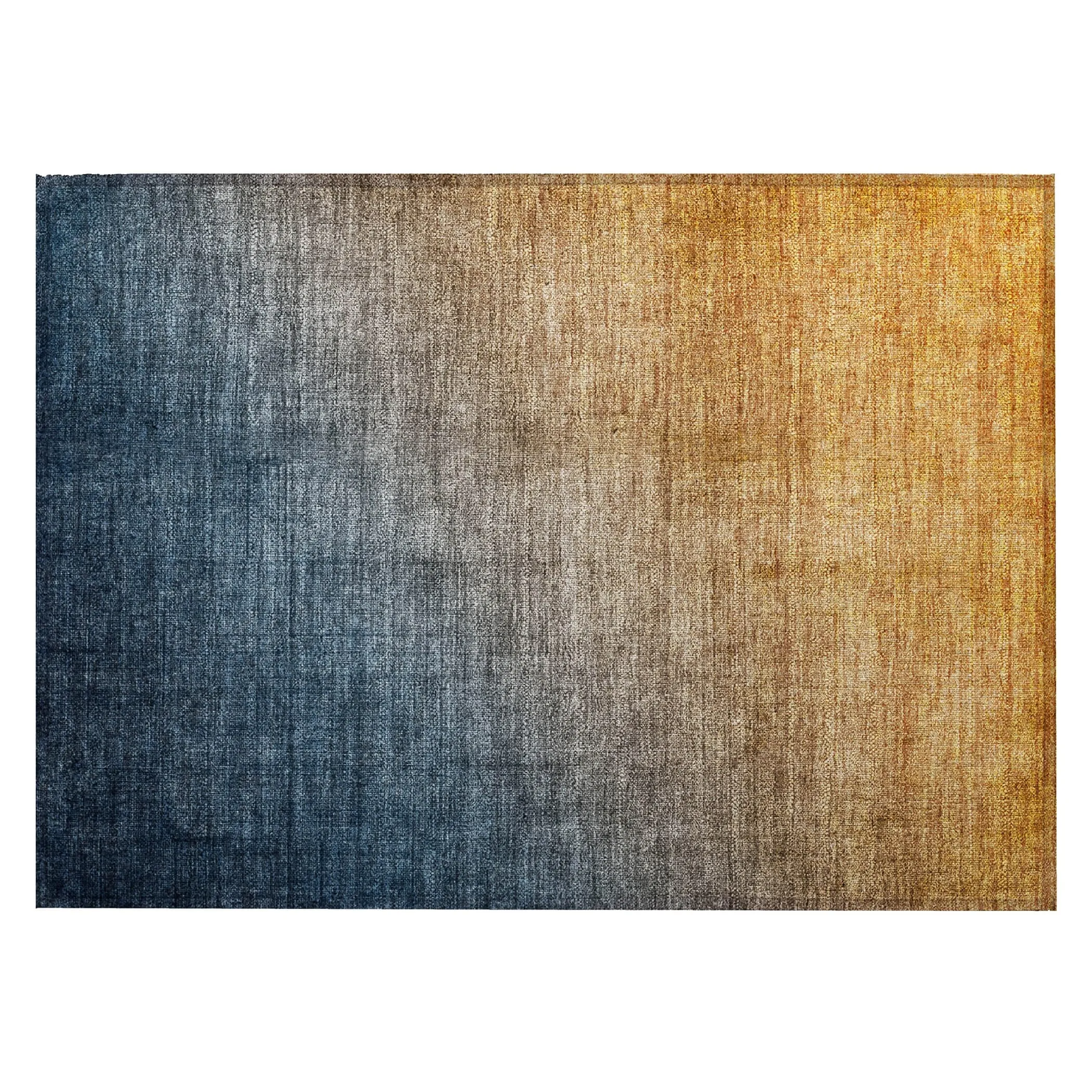 Machine Washable Indoor/ Outdoor Modern Ombre Chantille Rug
