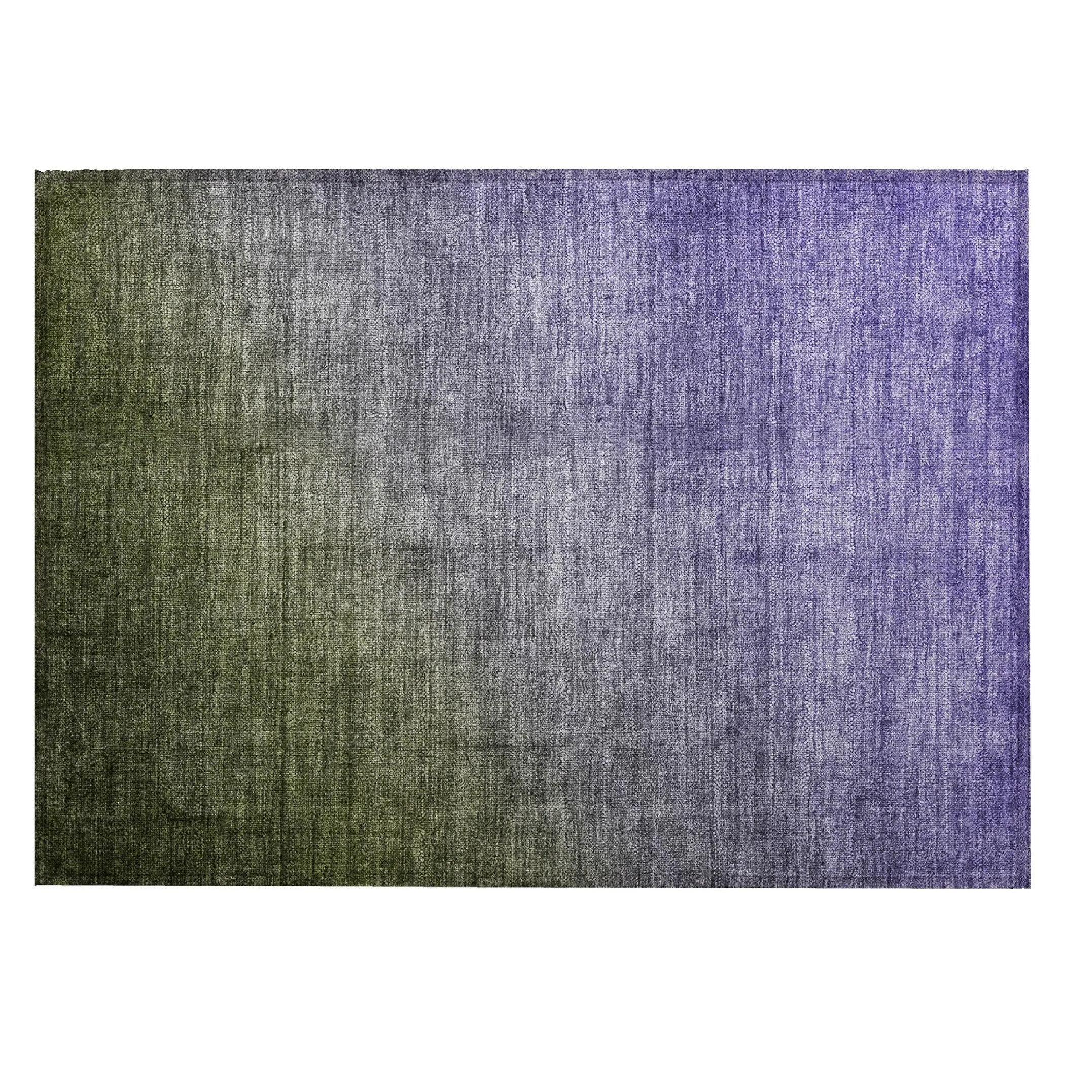 Machine Washable Indoor/ Outdoor Modern Ombre Chantille Rug