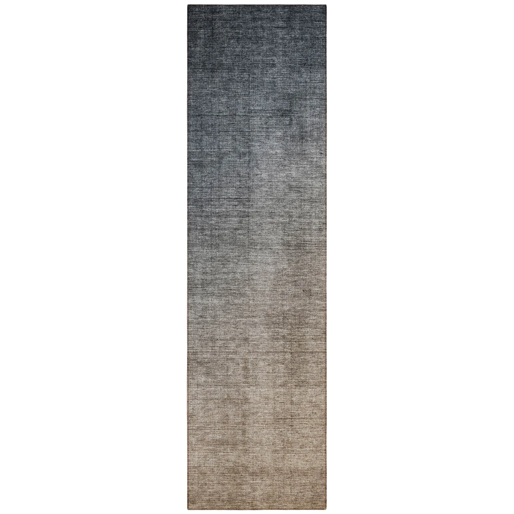 Machine Washable Indoor/ Outdoor Modern Ombre Chantille Rug