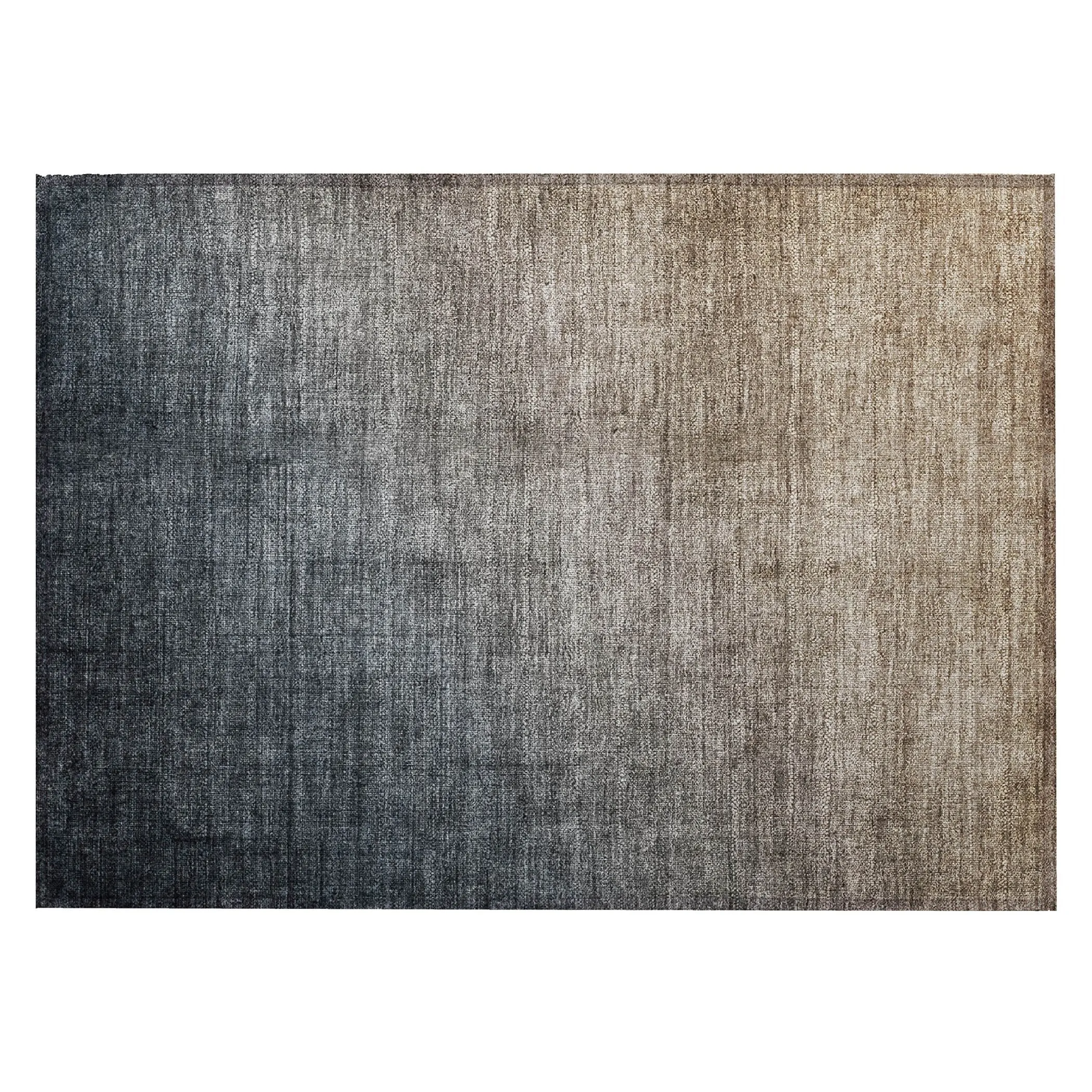 Machine Washable Indoor/ Outdoor Modern Ombre Chantille Rug