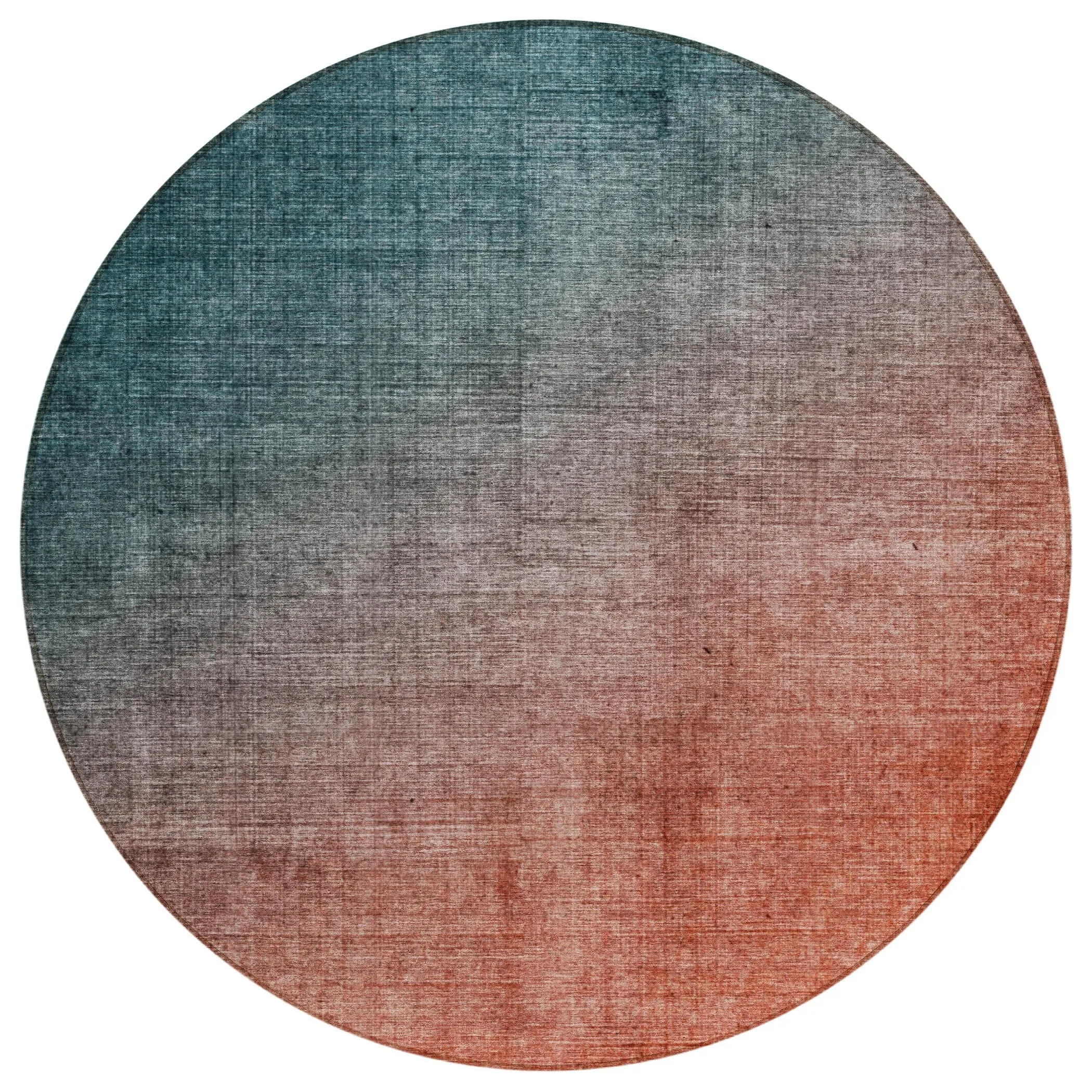 Machine Washable Indoor/ Outdoor Modern Ombre Chantille Rug