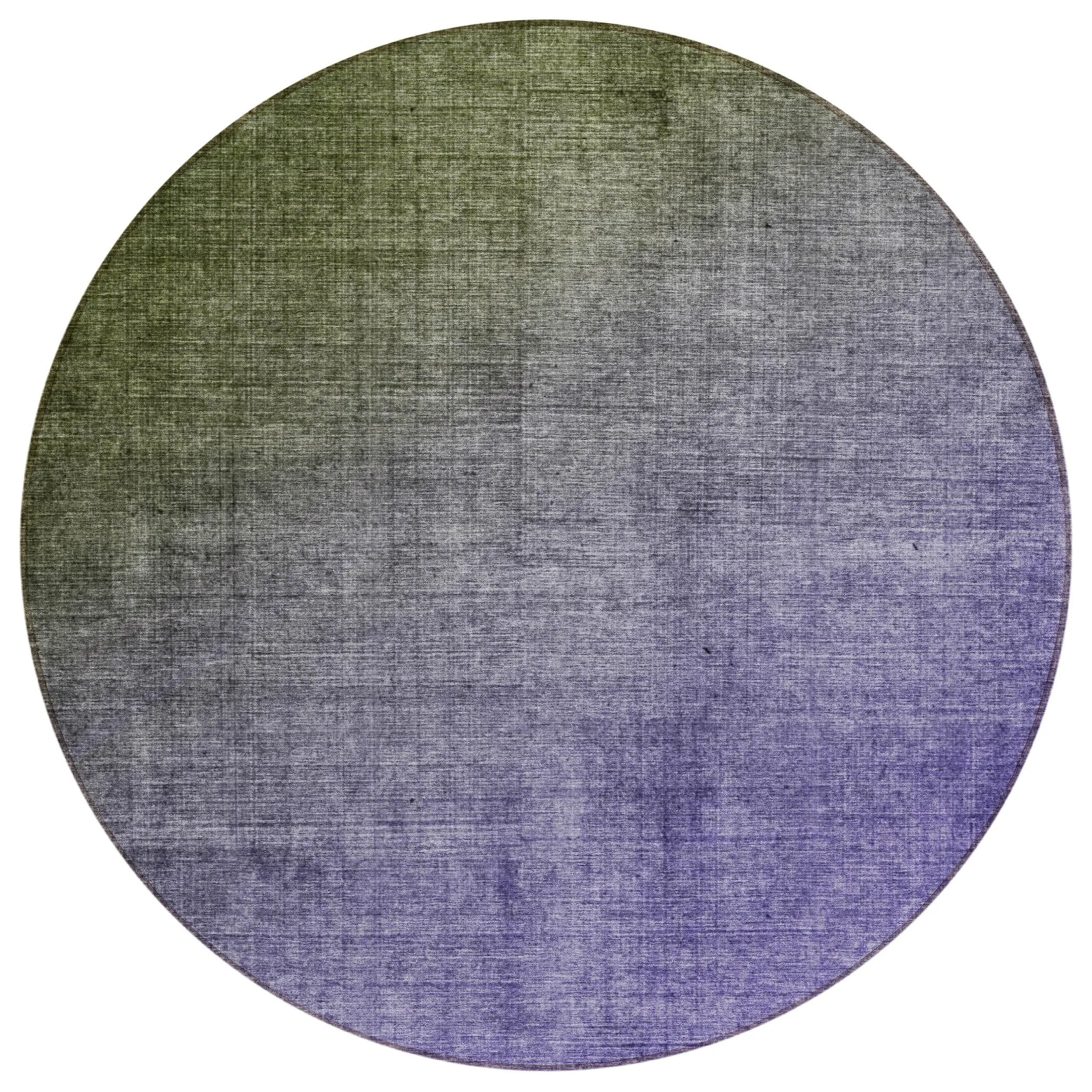 Machine Washable Indoor/ Outdoor Modern Ombre Chantille Rug