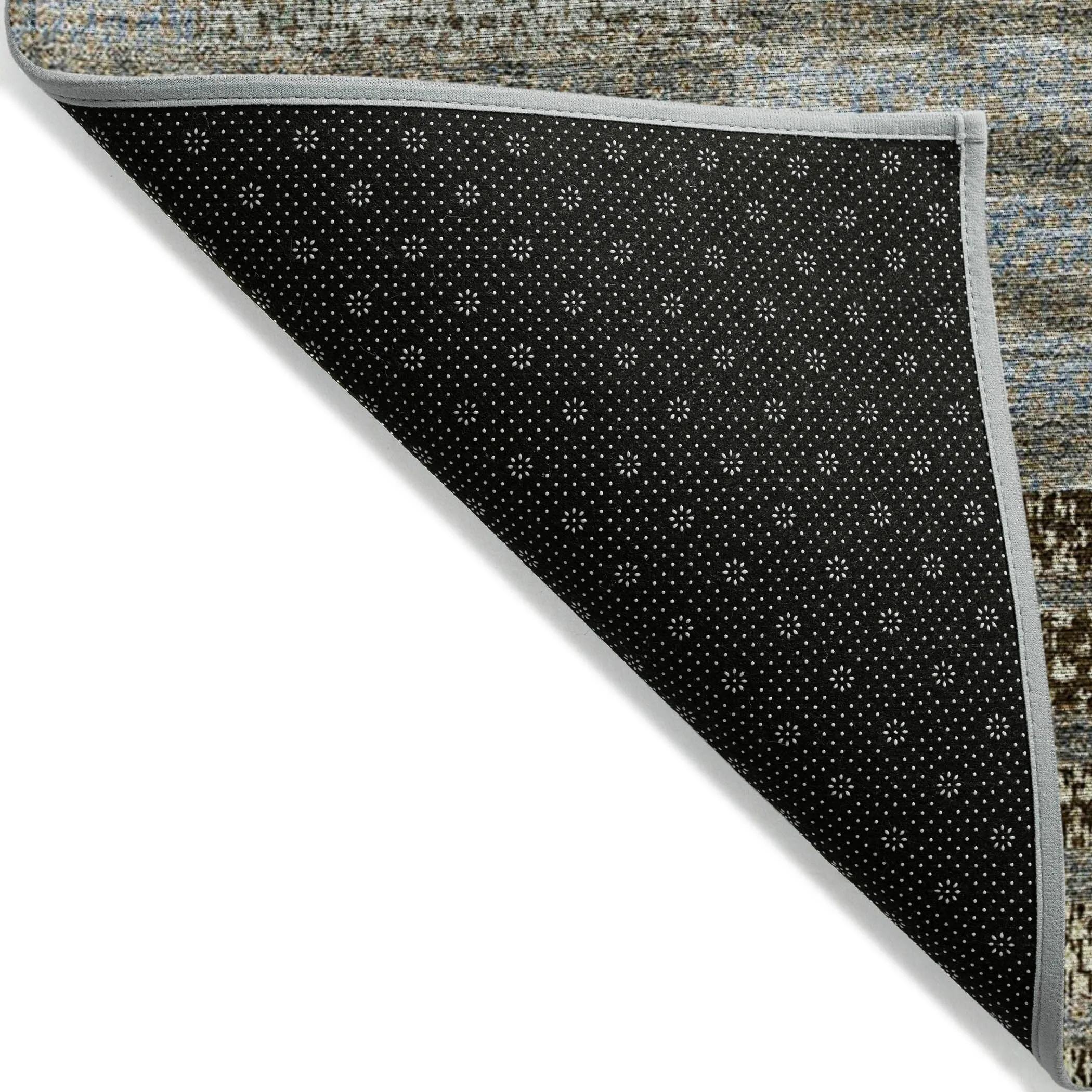 Machine Washable Indoor/ Outdoor Modern Stripes Chantille Rug