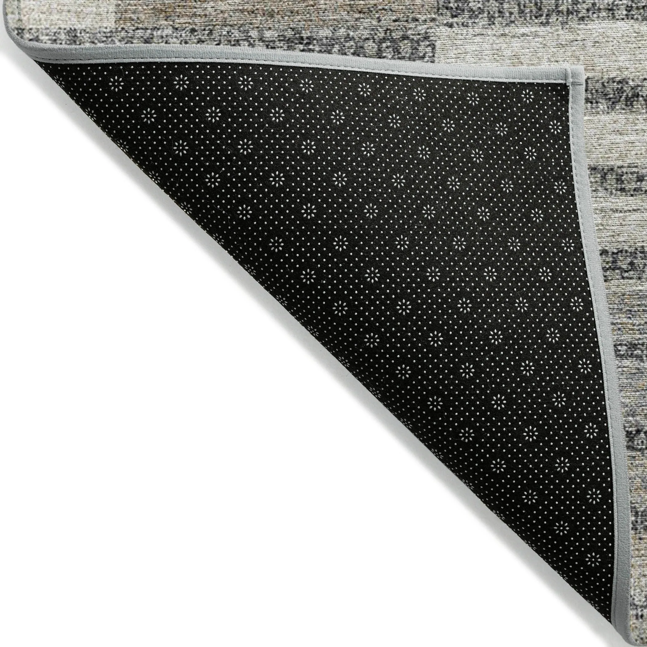 Machine Washable Indoor/ Outdoor Modern Stripes Chantille Rug