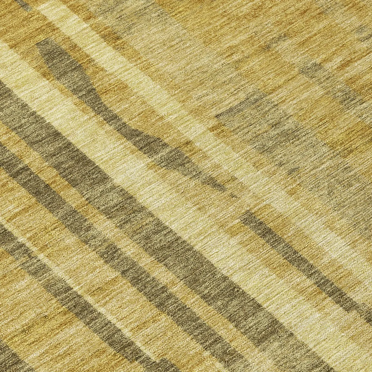 Machine Washable Indoor/ Outdoor Modern Stripes Chantille Rug