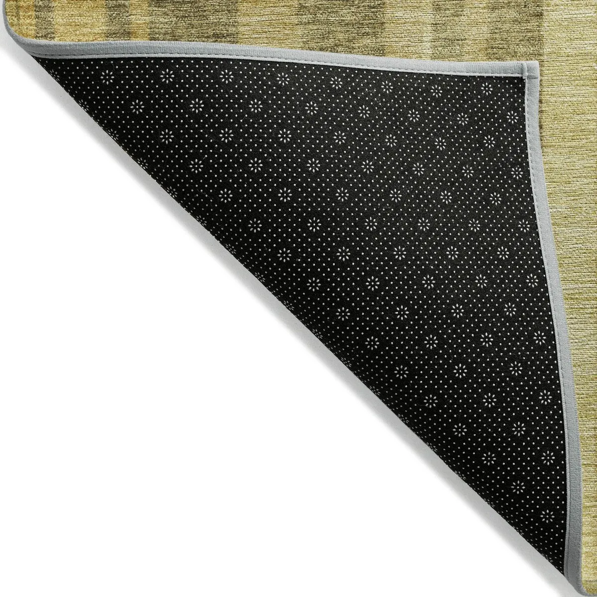 Machine Washable Indoor/ Outdoor Modern Stripes Chantille Rug
