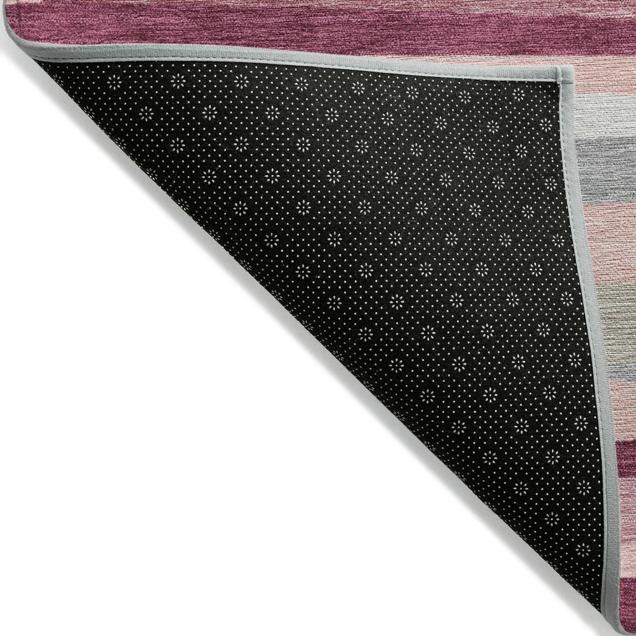 Machine Washable Indoor/ Outdoor Modern Stripes Chantille Rug