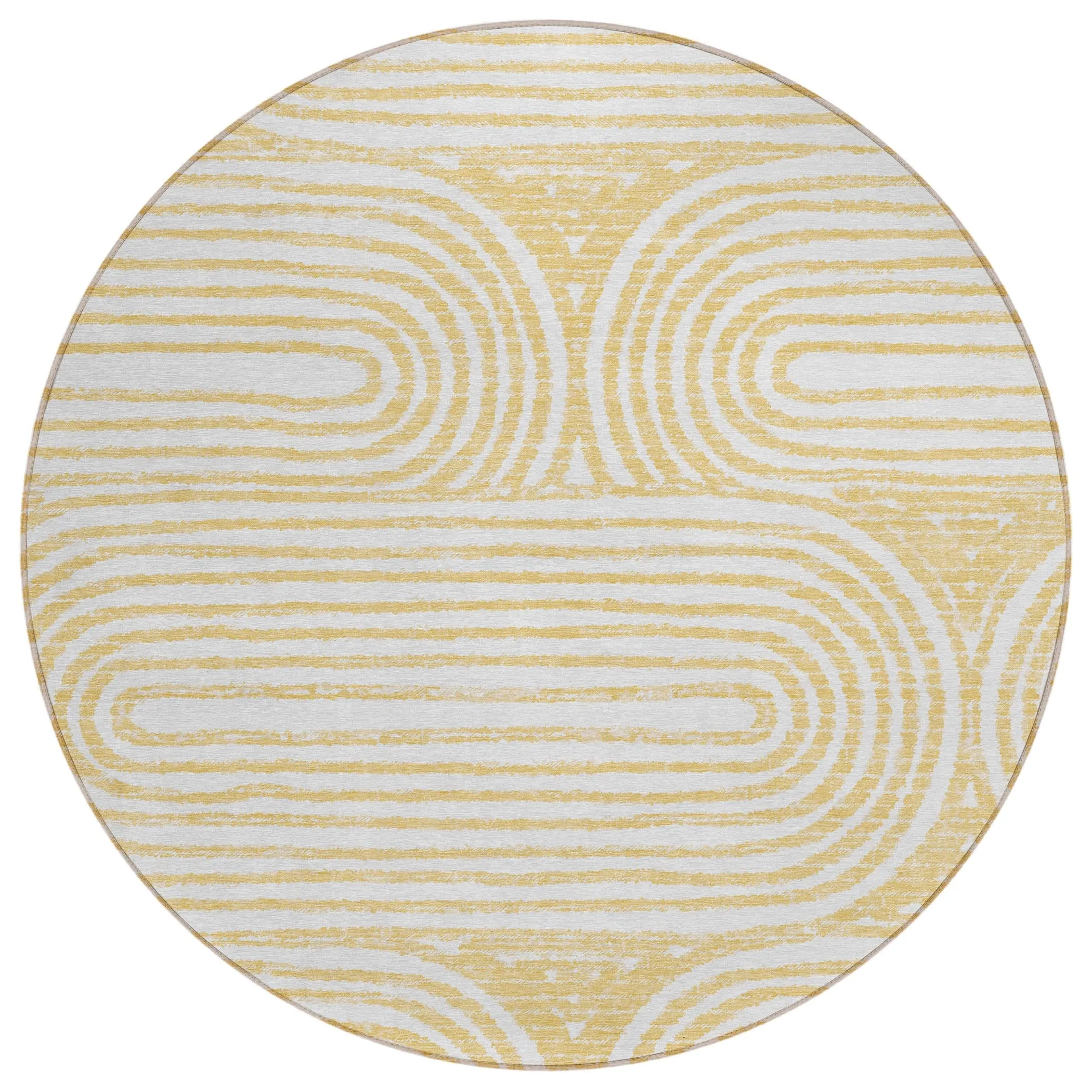 Machine Washable Indoor/ Outdoor Modern Vibes Chantille Rug