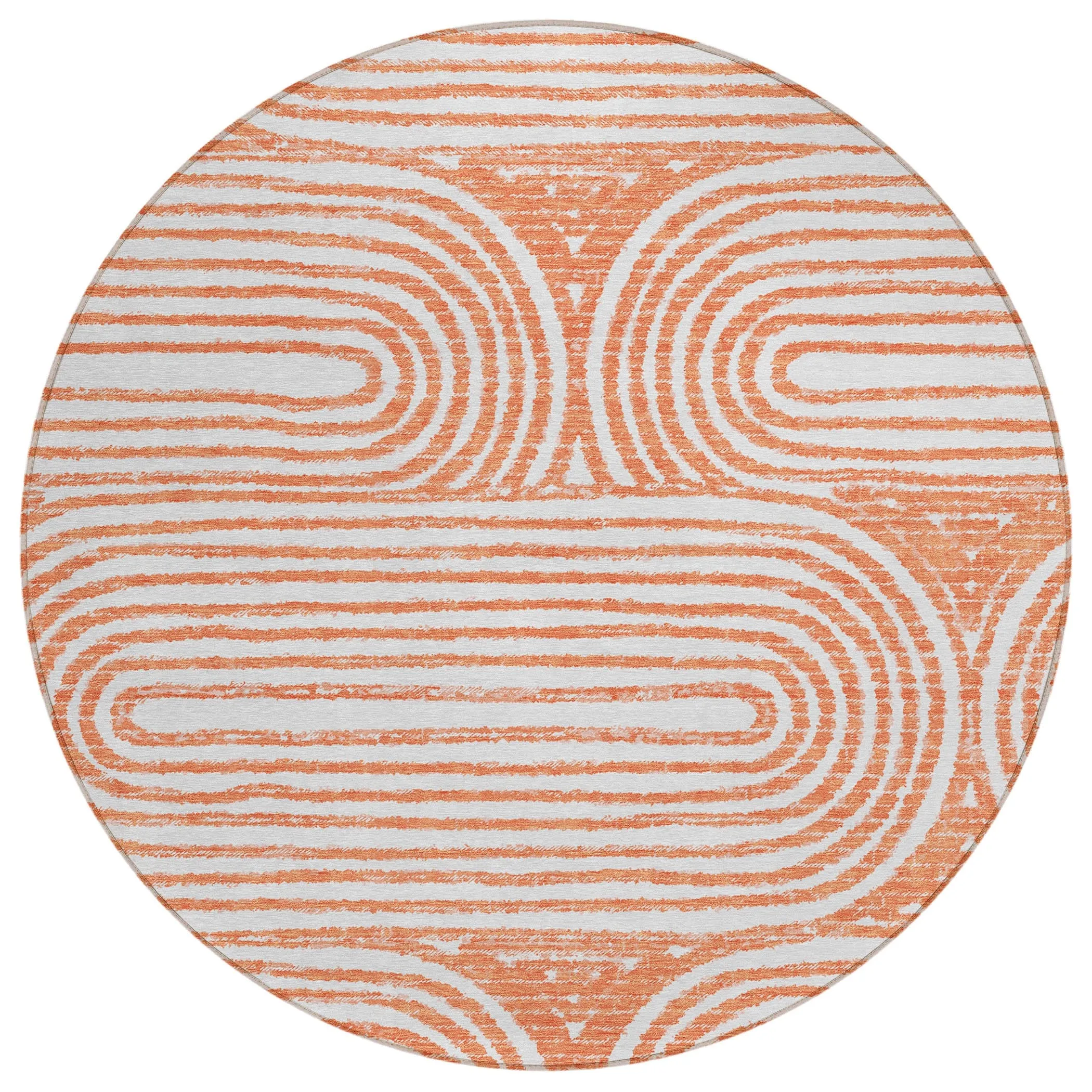 Machine Washable Indoor/ Outdoor Modern Vibes Chantille Rug
