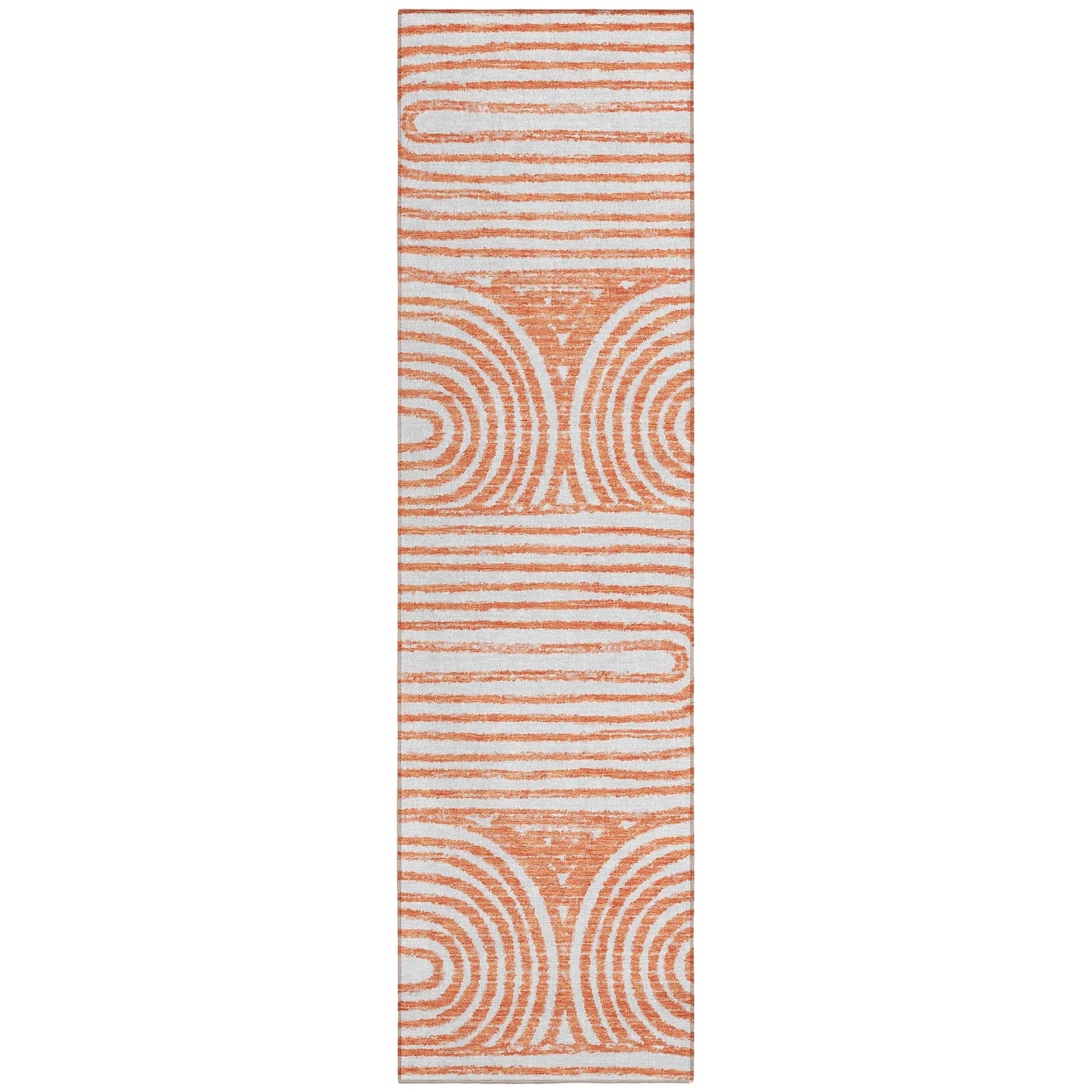 Machine Washable Indoor/ Outdoor Modern Vibes Chantille Rug