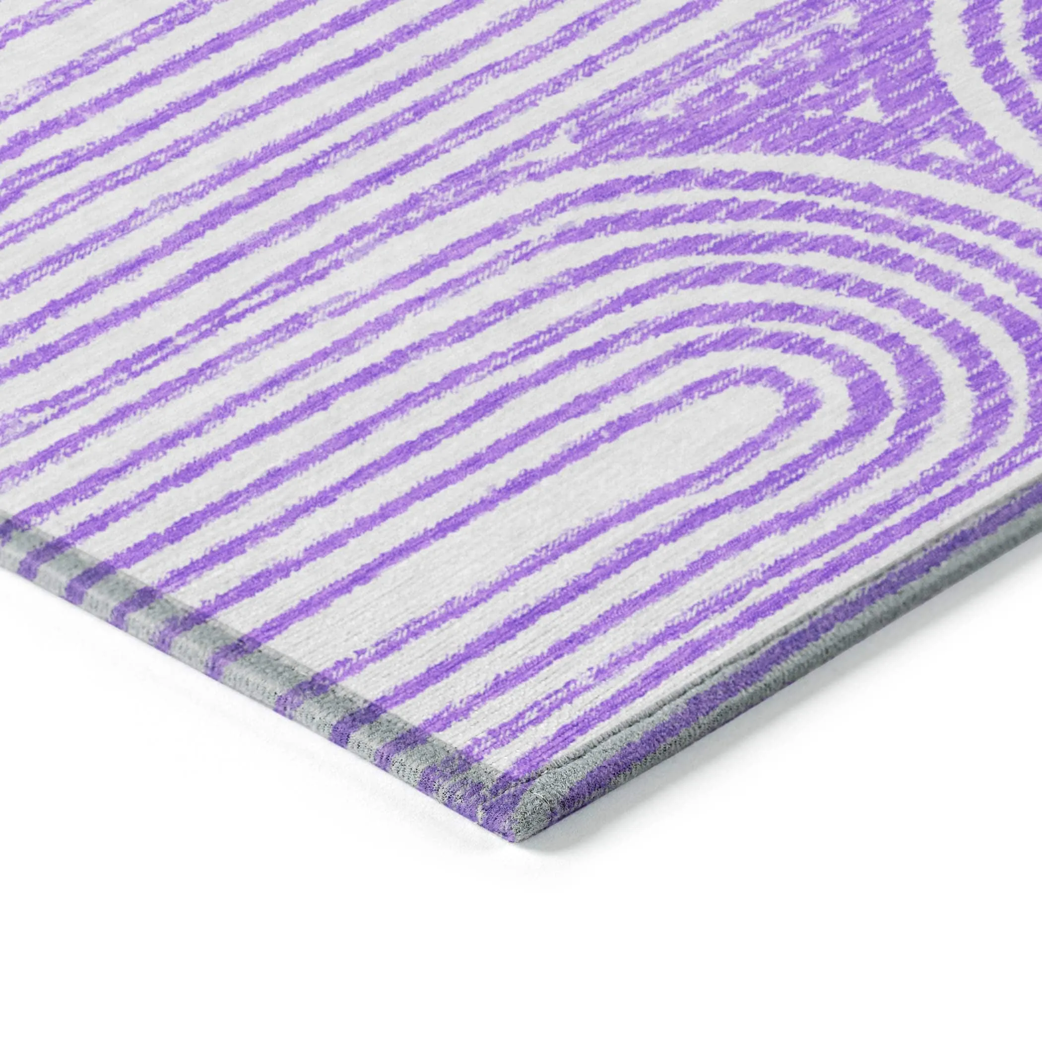 Machine Washable Indoor/ Outdoor Modern Vibes Chantille Rug