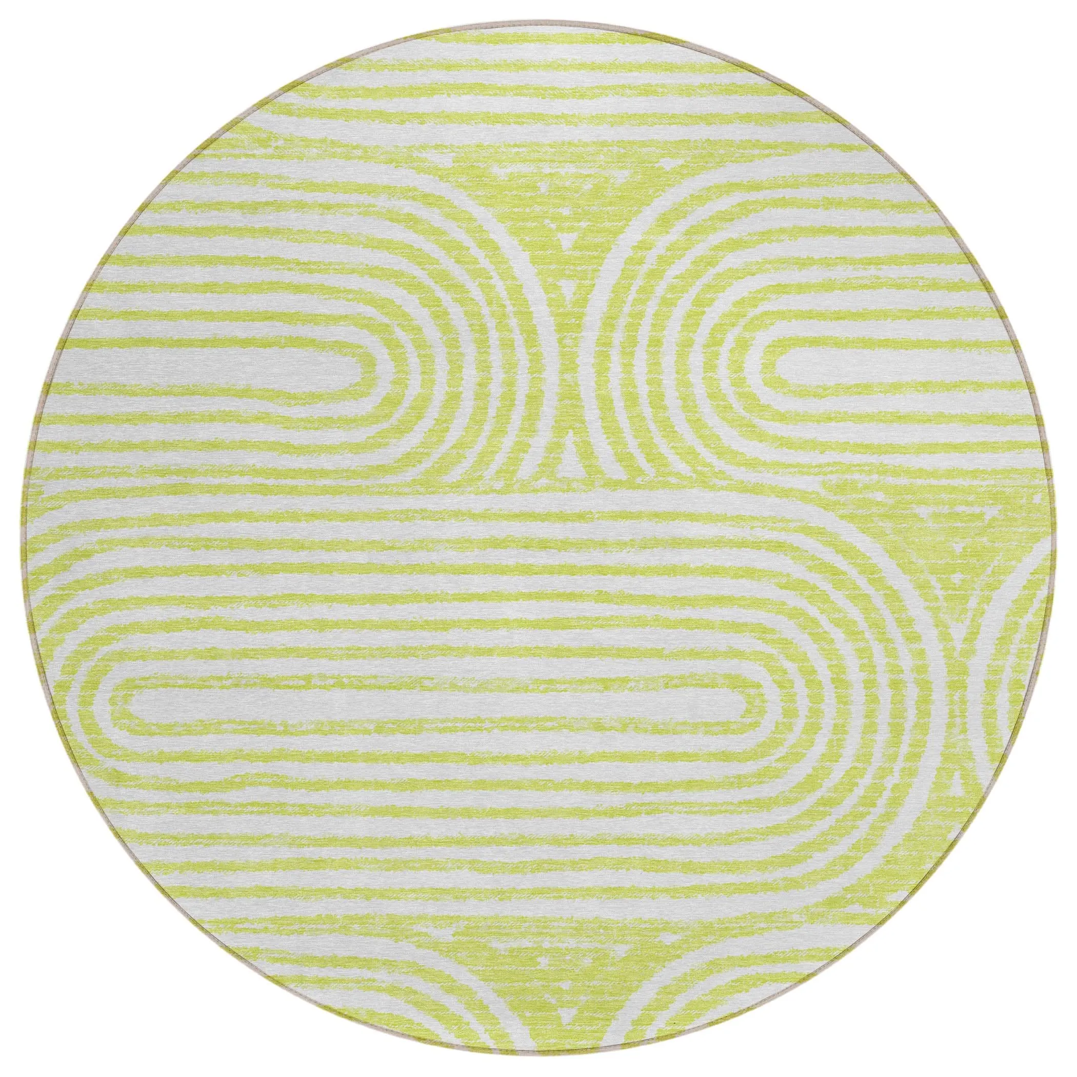 Machine Washable Indoor/ Outdoor Modern Vibes Chantille Rug