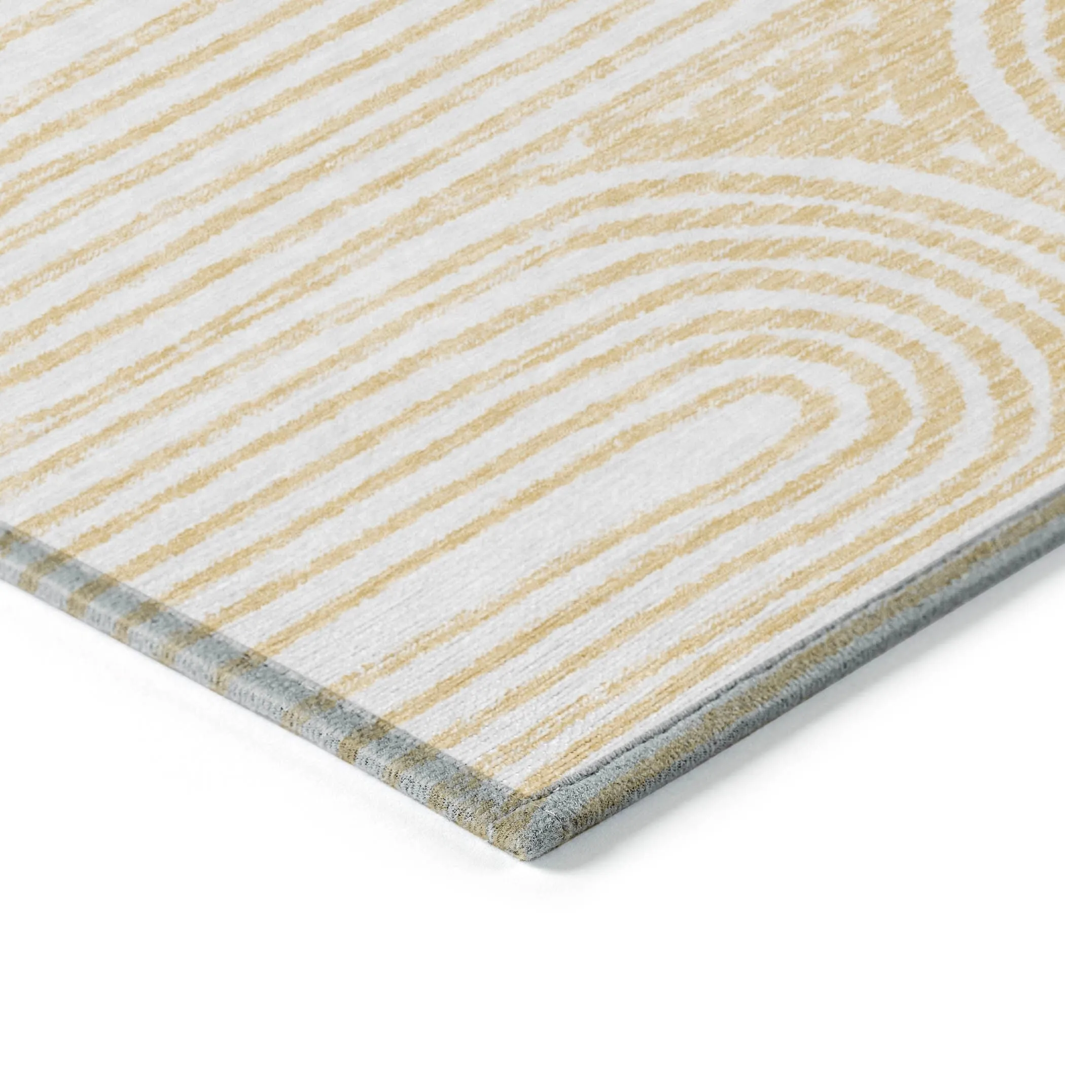Machine Washable Indoor/ Outdoor Modern Vibes Chantille Rug