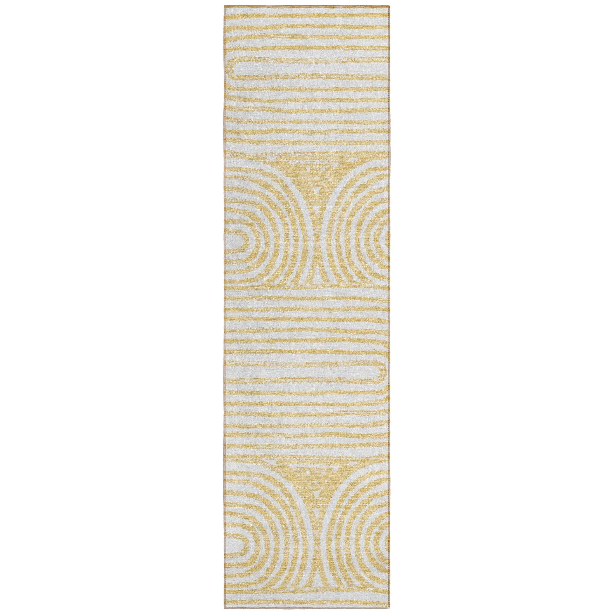 Machine Washable Indoor/ Outdoor Modern Vibes Chantille Rug