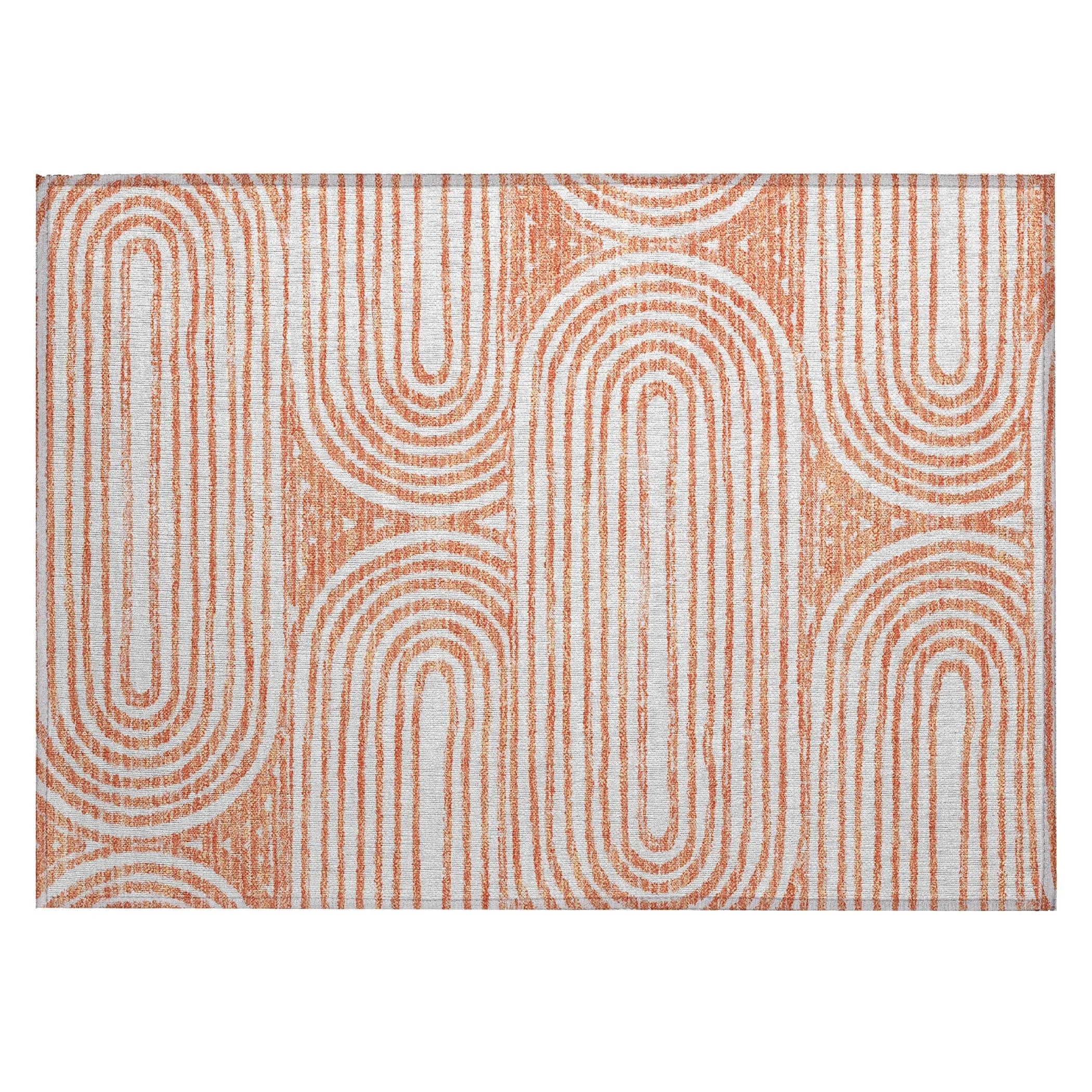 Machine Washable Indoor/ Outdoor Modern Vibes Chantille Rug