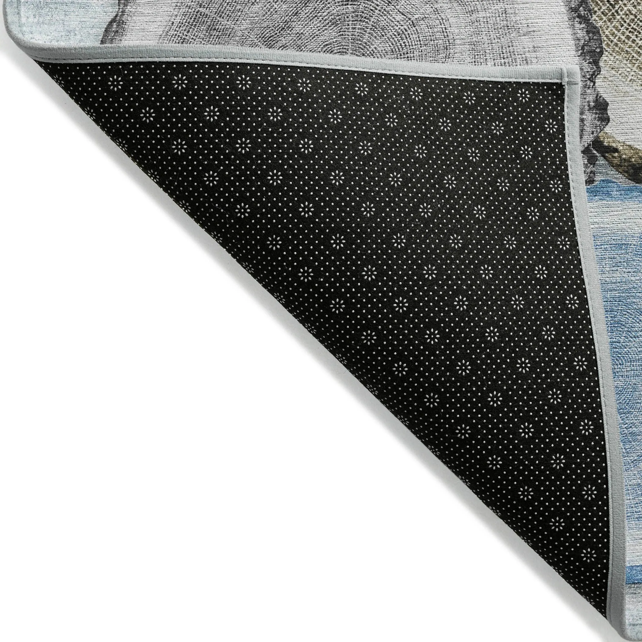 Machine Washable Indoor/ Outdoor Modern Wood Chantille Rug