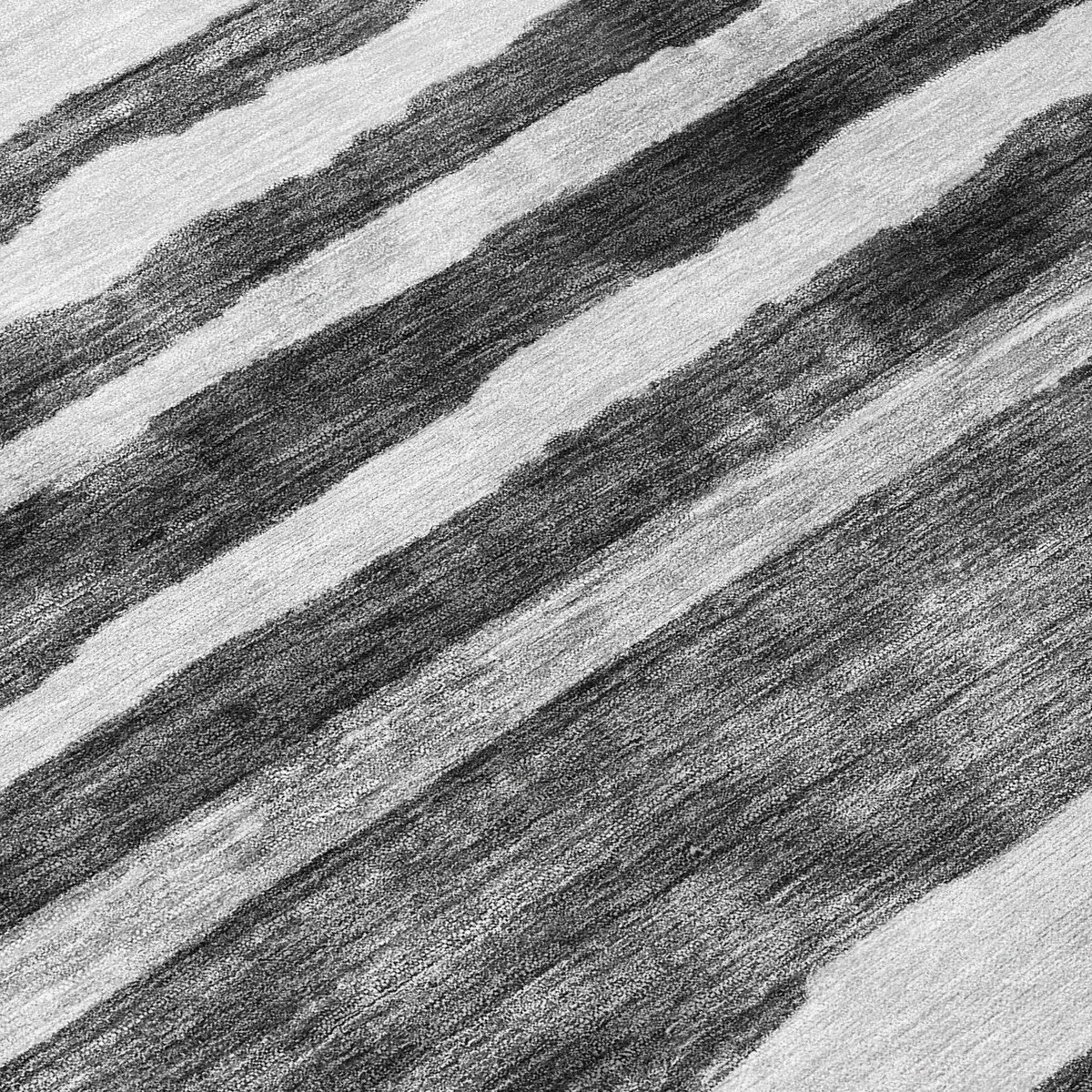 Machine Washable Indoor/ Outdoor Moroccan Stripe Chantille Rug
