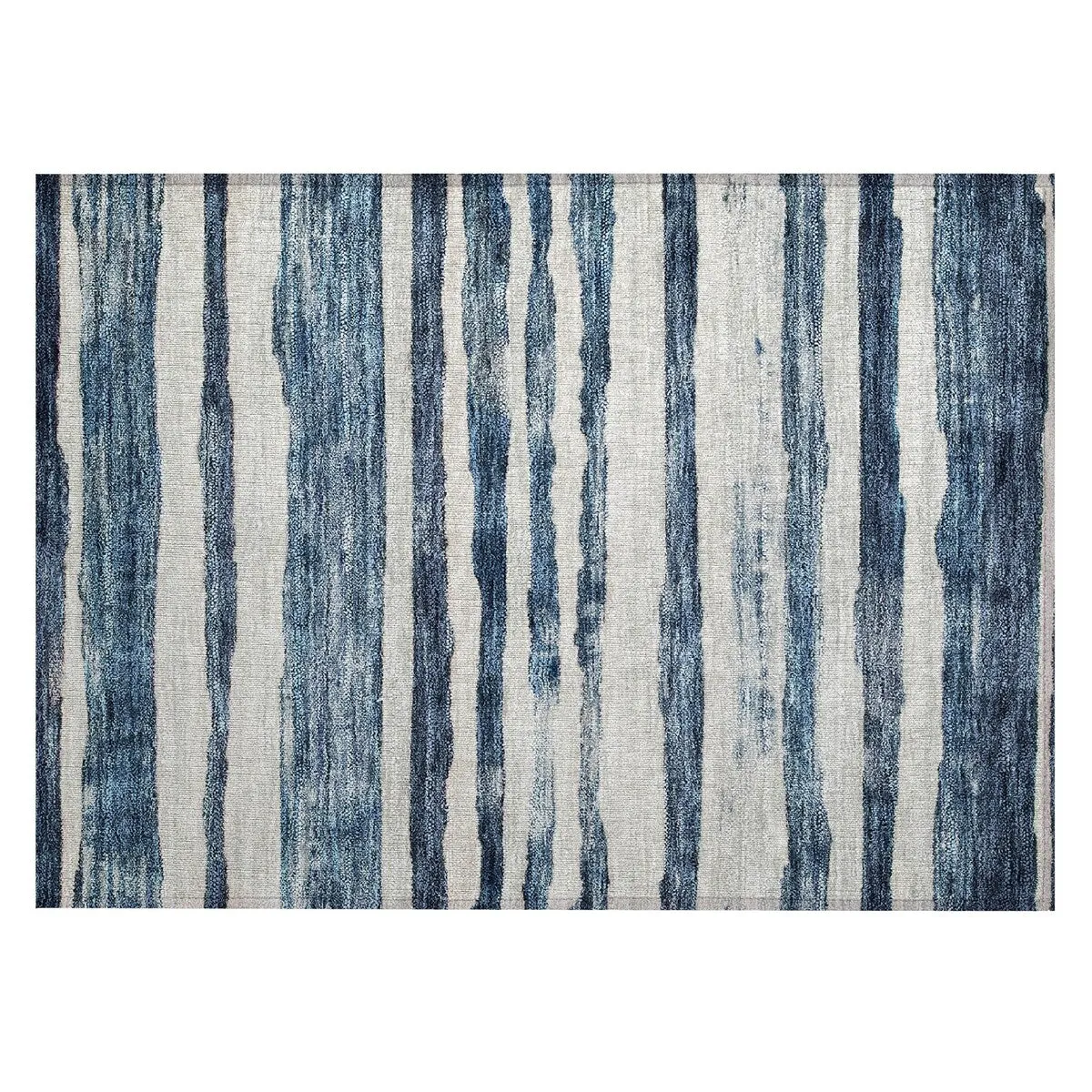 Machine Washable Indoor/ Outdoor Moroccan Stripe Chantille Rug