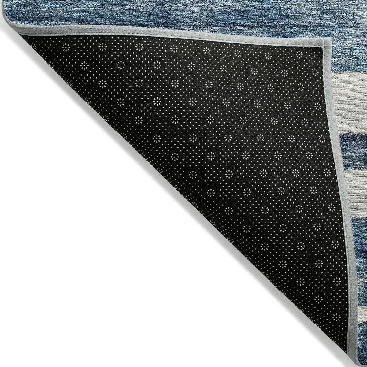 Machine Washable Indoor/ Outdoor Moroccan Stripe Chantille Rug