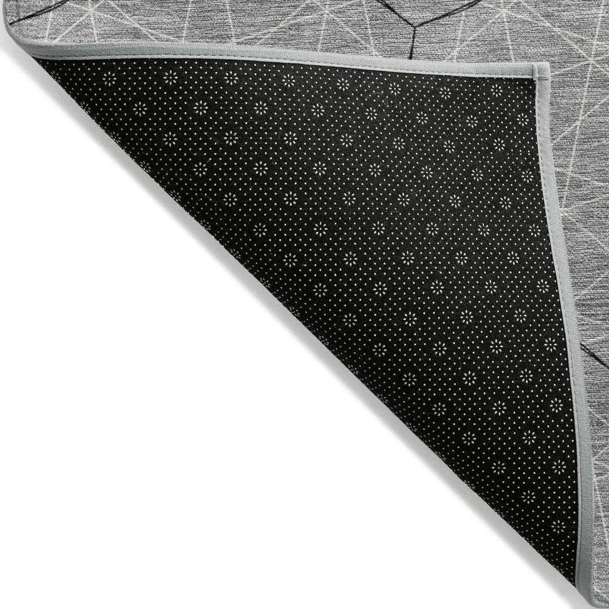 Machine Washable Indoor/ Outdoor Mosaic Geo Chantille Rug
