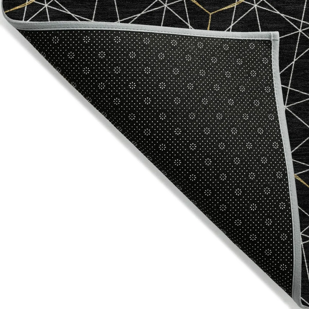 Machine Washable Indoor/ Outdoor Mosaic Geo Chantille Rug