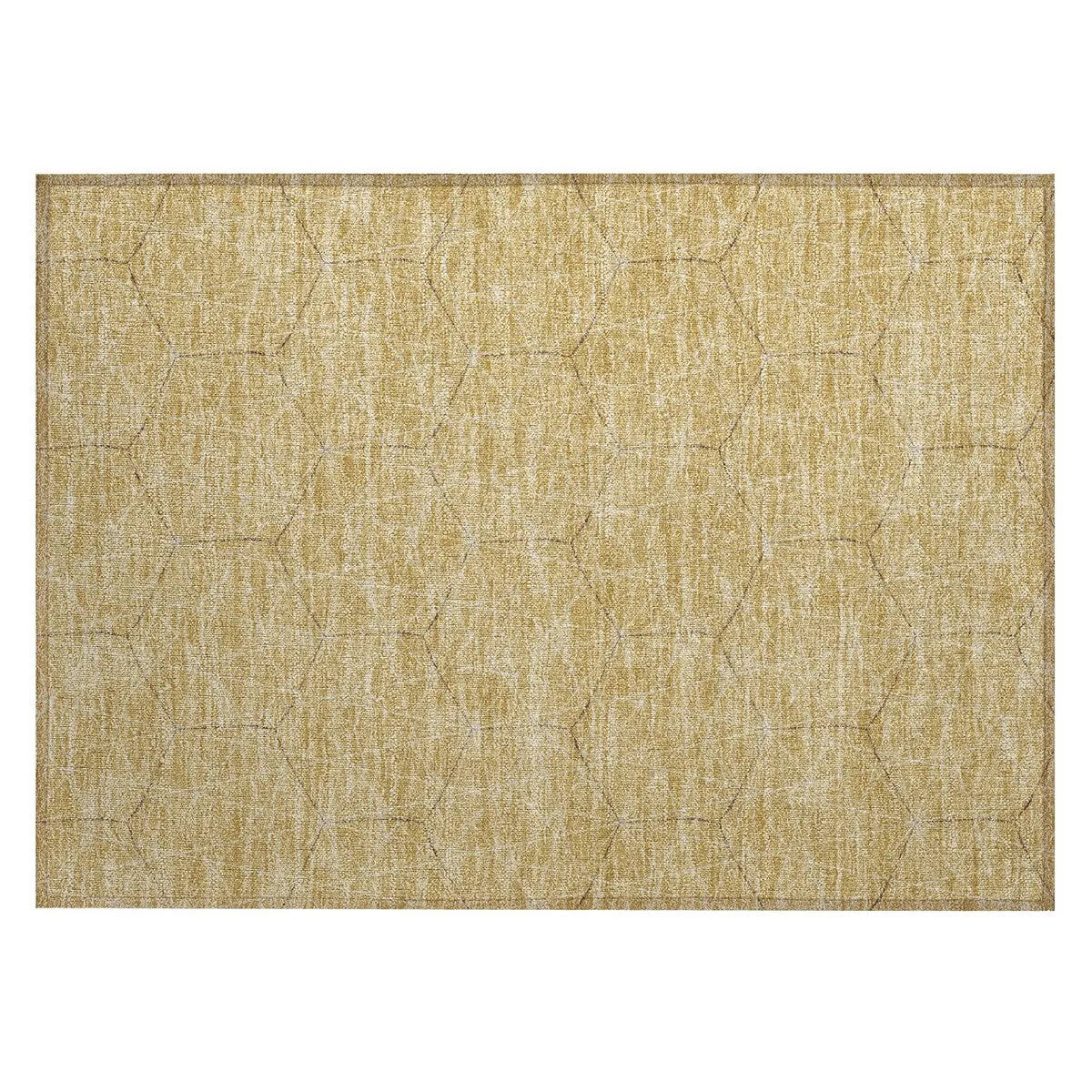 Machine Washable Indoor/ Outdoor Mosaic Geo Chantille Rug