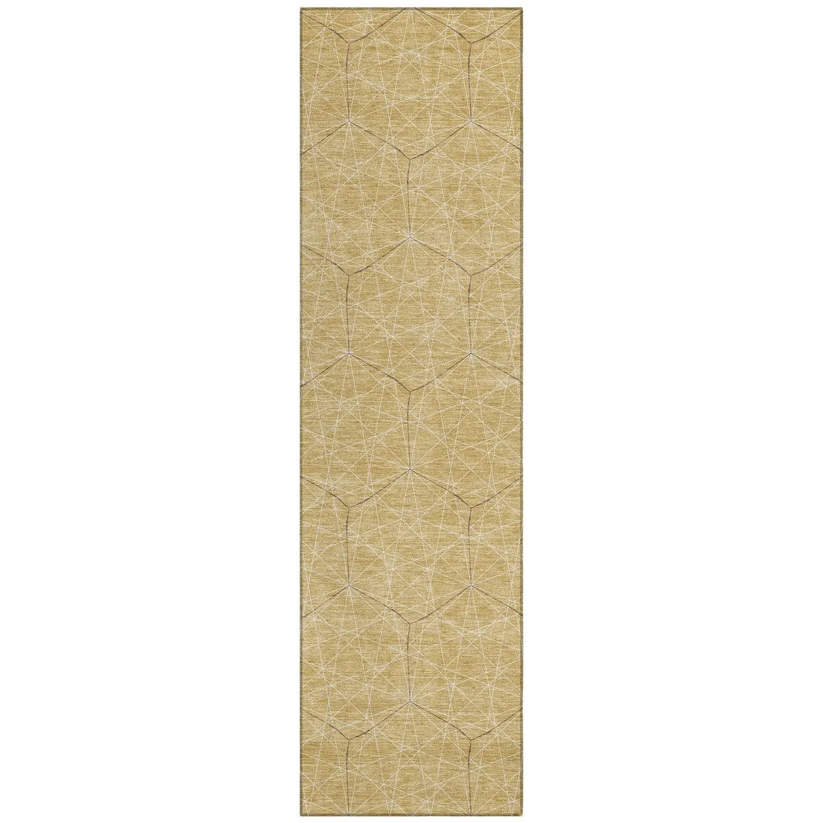 Machine Washable Indoor/ Outdoor Mosaic Geo Chantille Rug