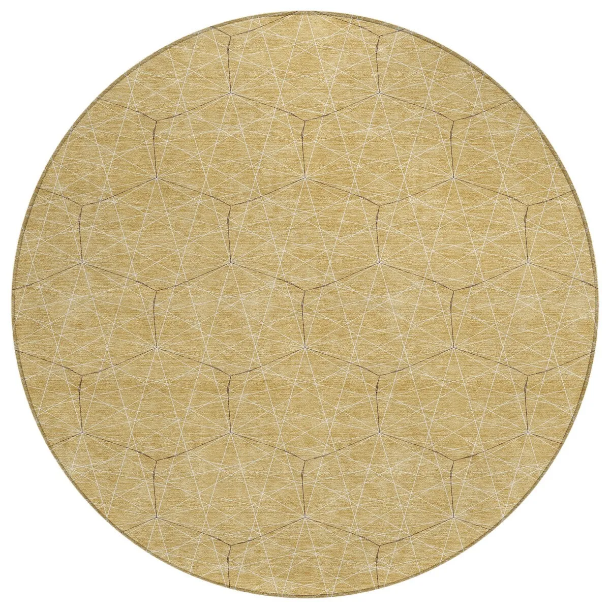 Machine Washable Indoor/ Outdoor Mosaic Geo Chantille Rug