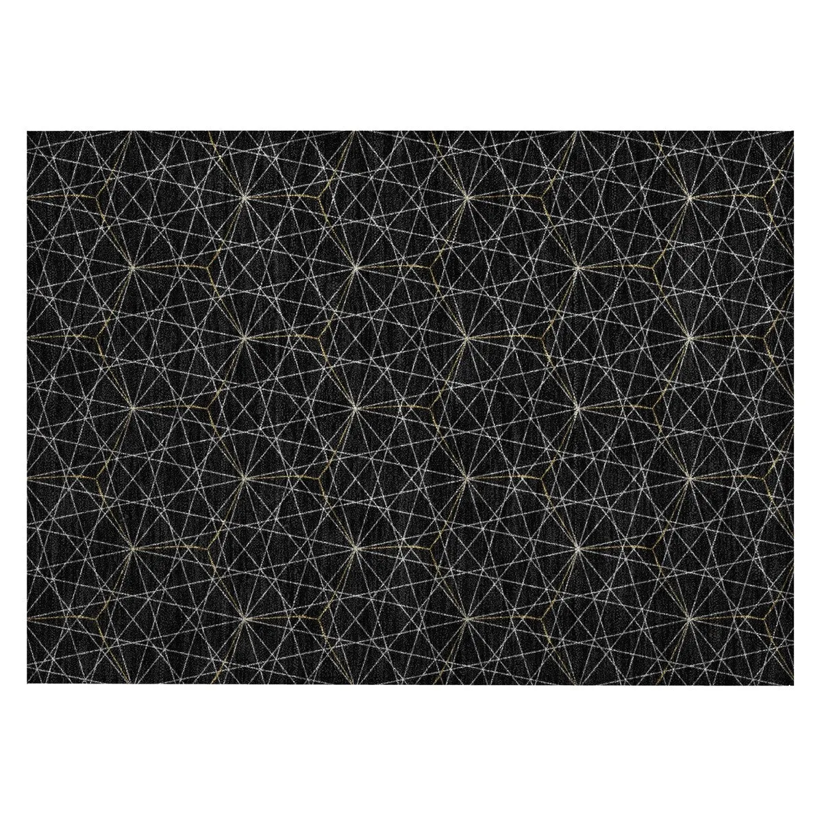 Machine Washable Indoor/ Outdoor Mosaic Geo Chantille Rug