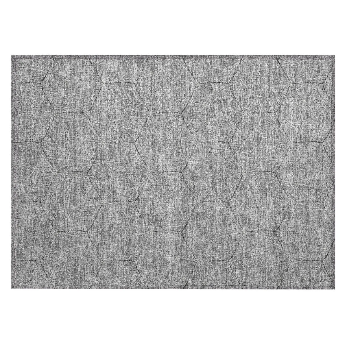 Machine Washable Indoor/ Outdoor Mosaic Geo Chantille Rug