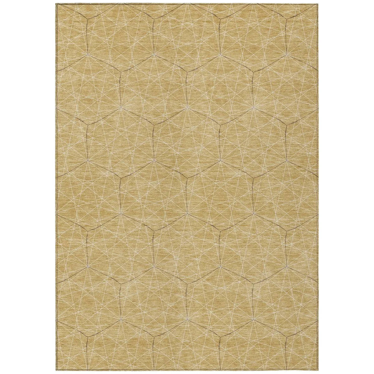 Machine Washable Indoor/ Outdoor Mosaic Geo Chantille Rug