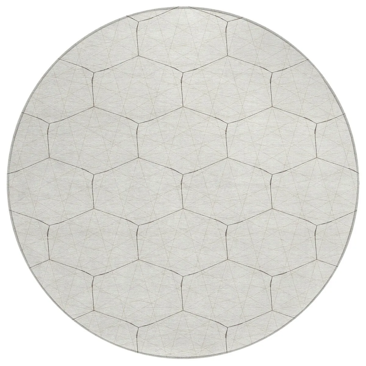 Machine Washable Indoor/ Outdoor Mosaic Geo Chantille Rug