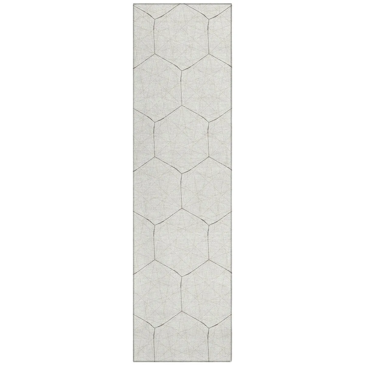 Machine Washable Indoor/ Outdoor Mosaic Geo Chantille Rug
