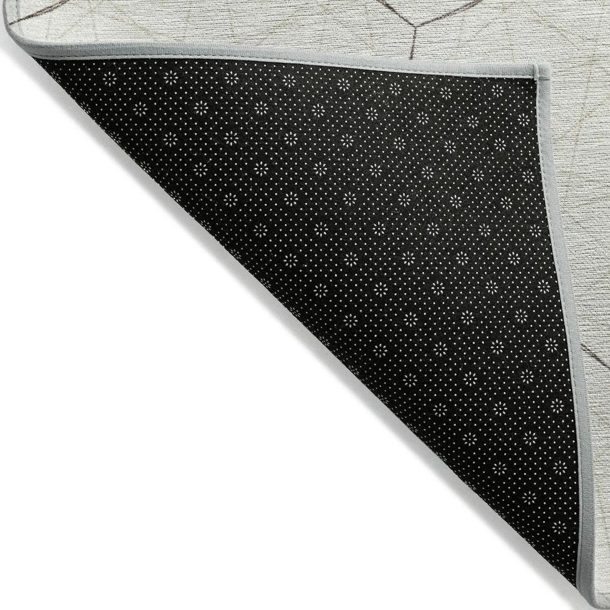 Machine Washable Indoor/ Outdoor Mosaic Geo Chantille Rug